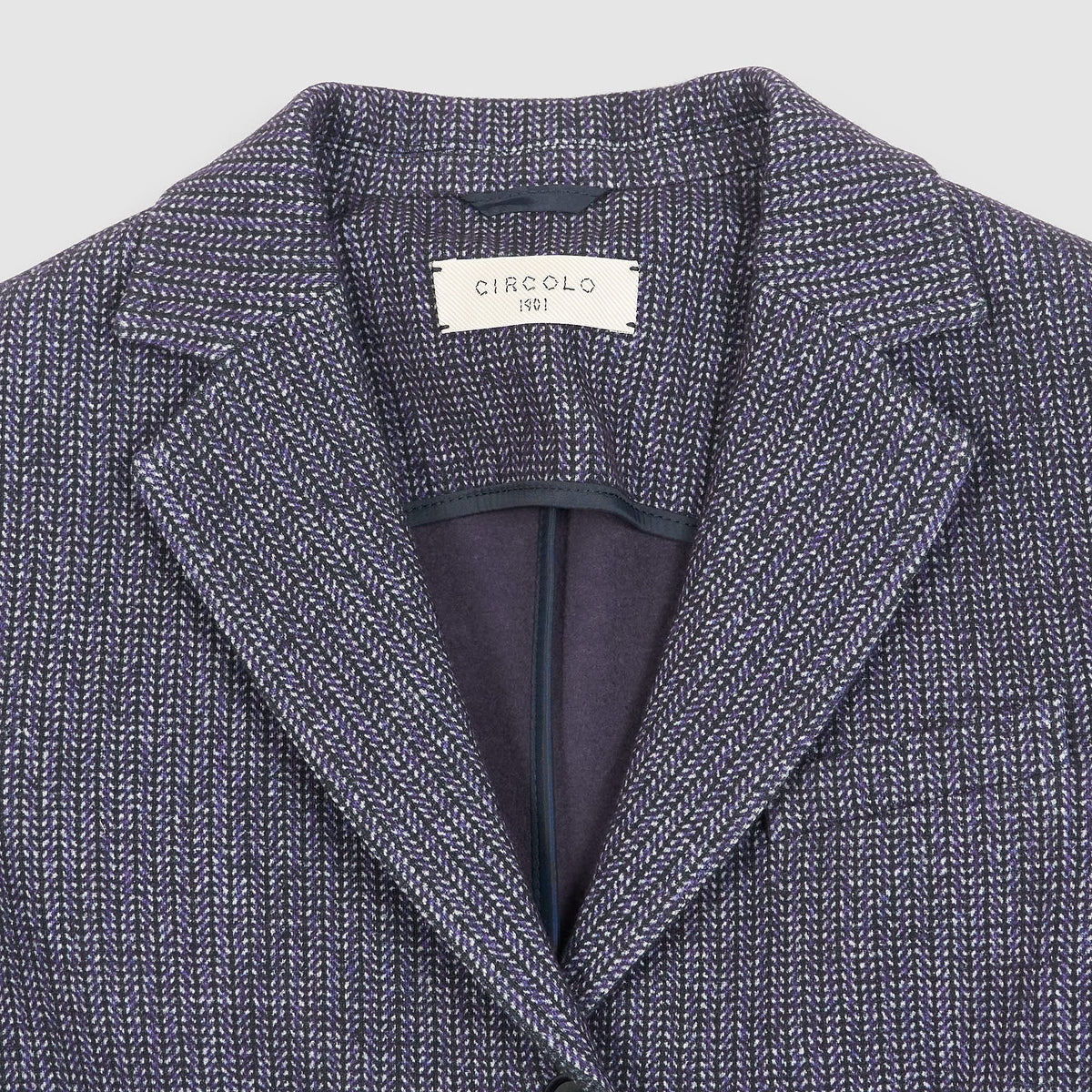 Circolo Ladies Fleece Herringbone Blazer
