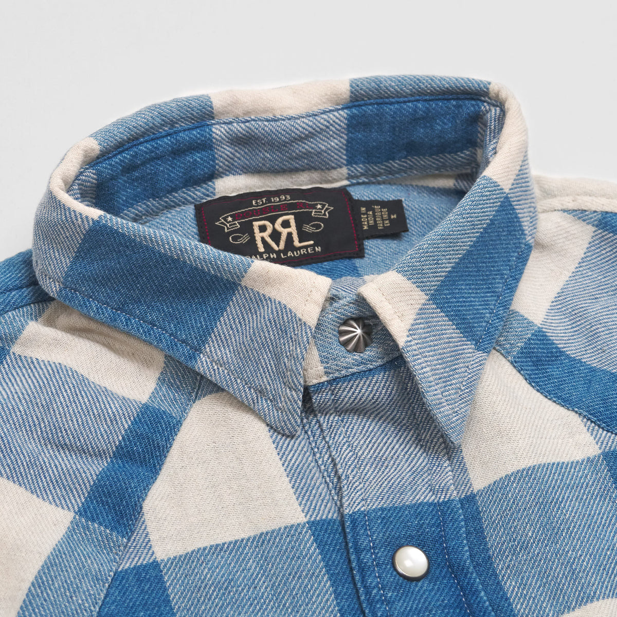 DoubleRL Western check shirt.