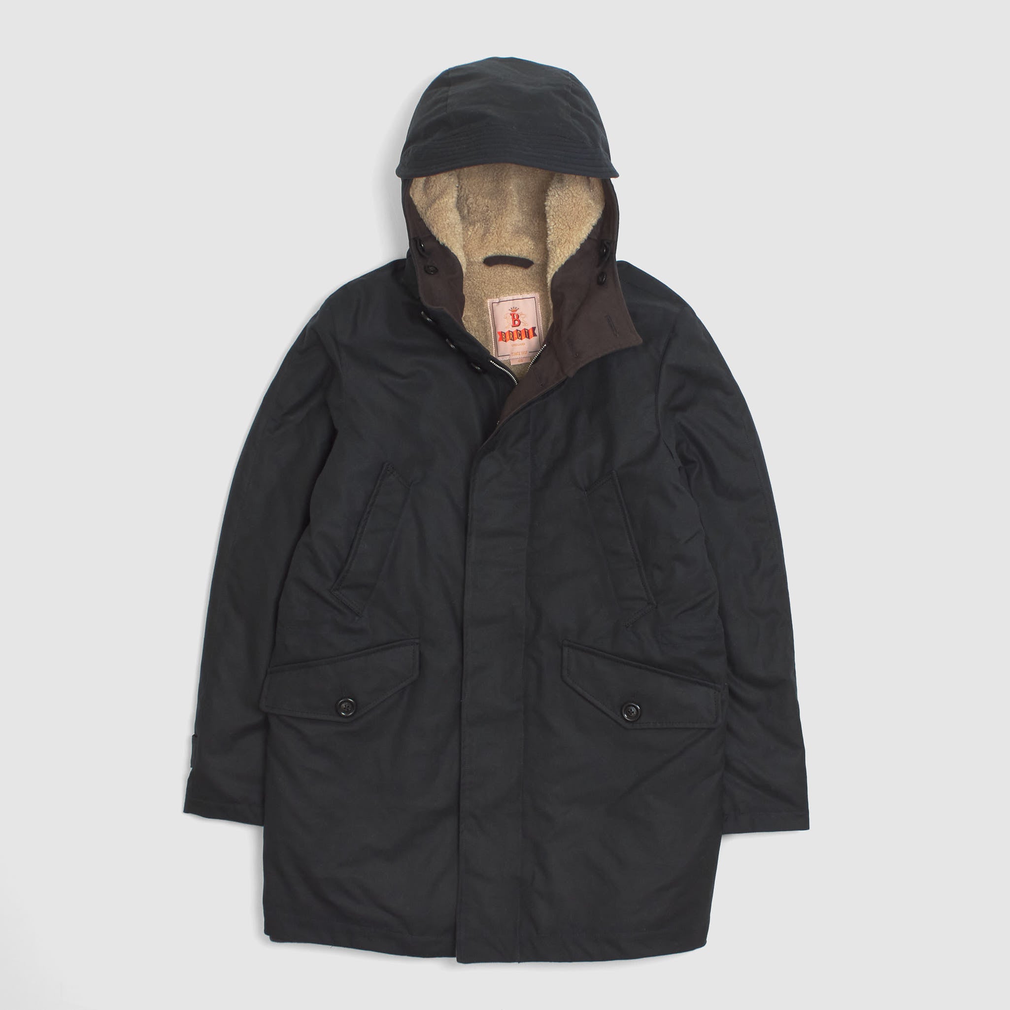 Baracuta Long Knott Waxed Cotton Parka - DeeCee style