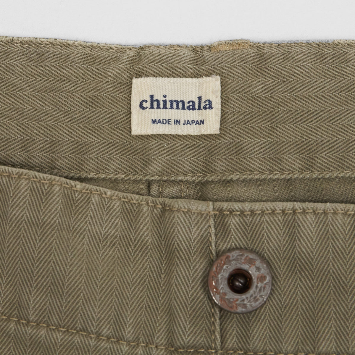 Chimala Herringbone Fatigue Chino Pants
