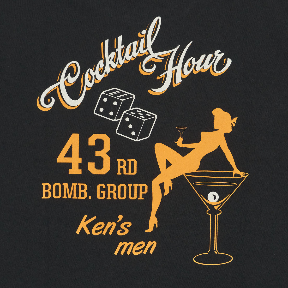 Buzz Rickson&#39;s Air Force Crew Neck T-Shirt Ken&#39;s 48th.