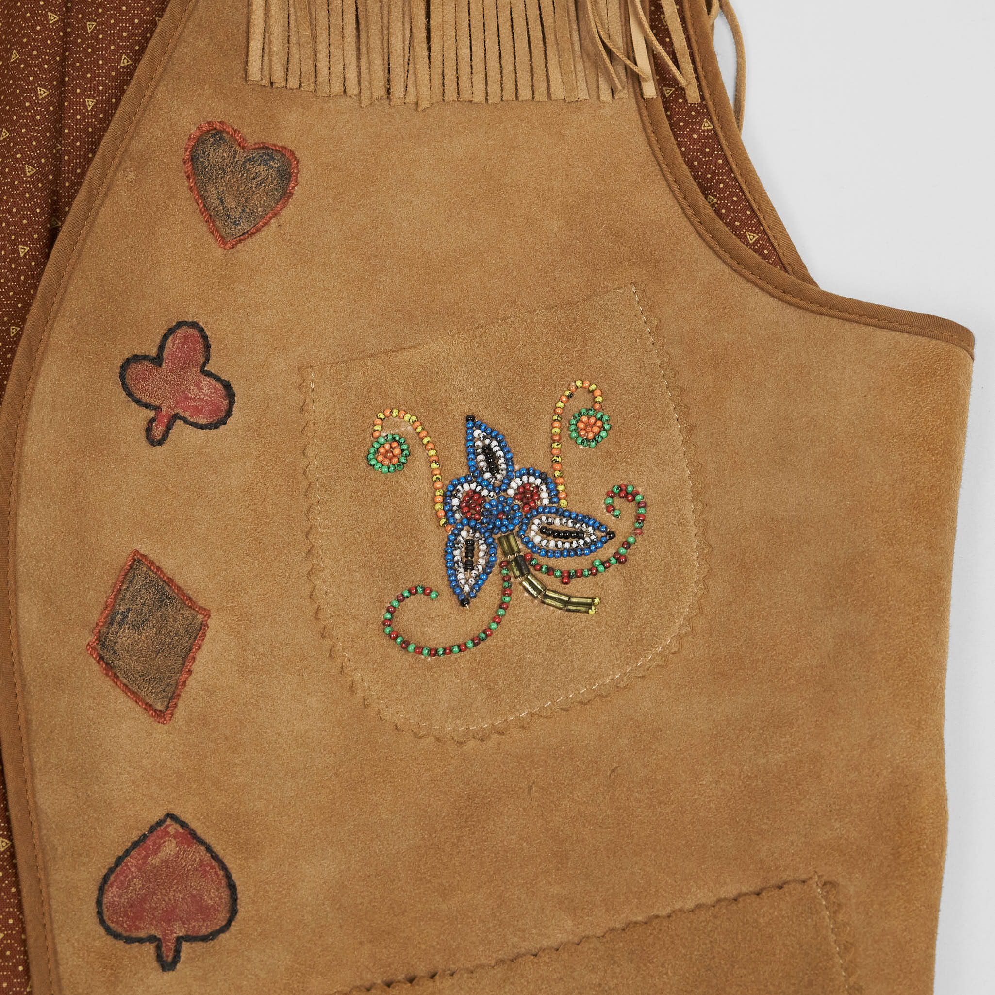 Double RL Ladies Limited Edition Hand Embroidered Leather Vests