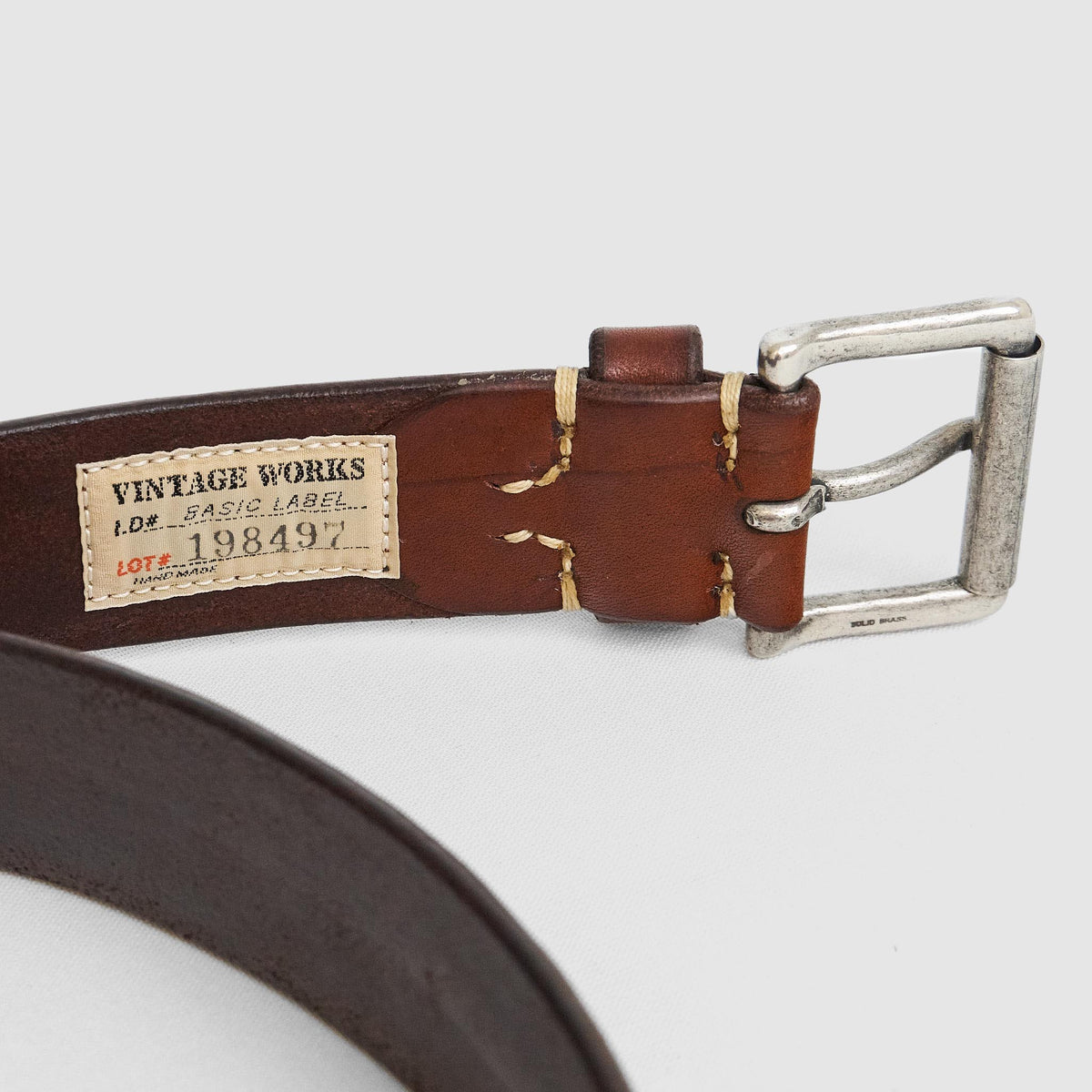 Vintage Works Classic Belt with Roller Buckle