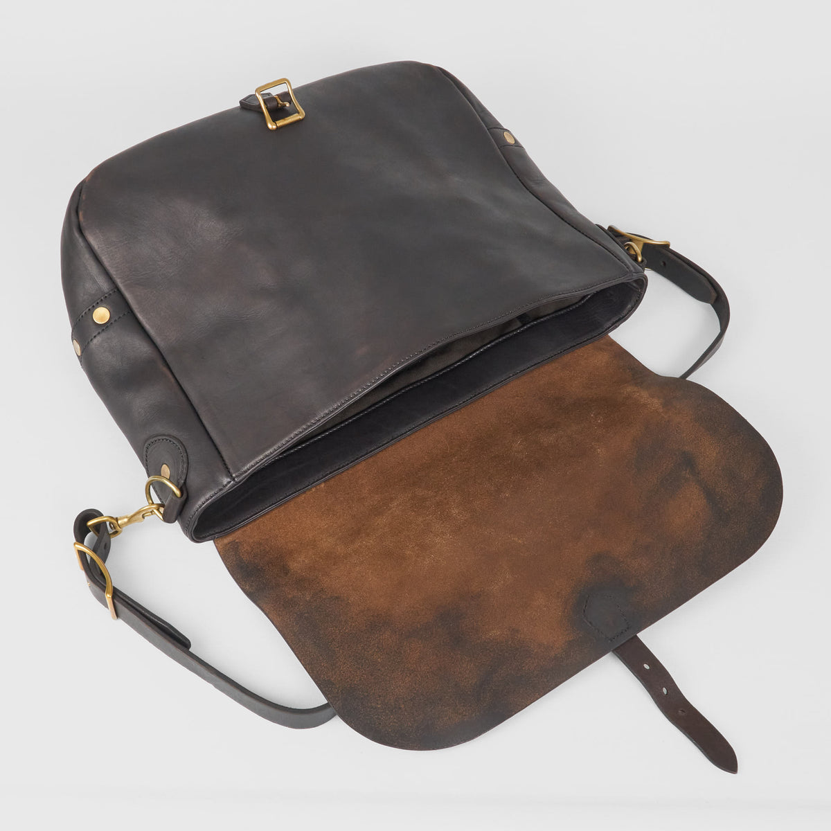 Vasco Postman Leather Shoulder Bag Large