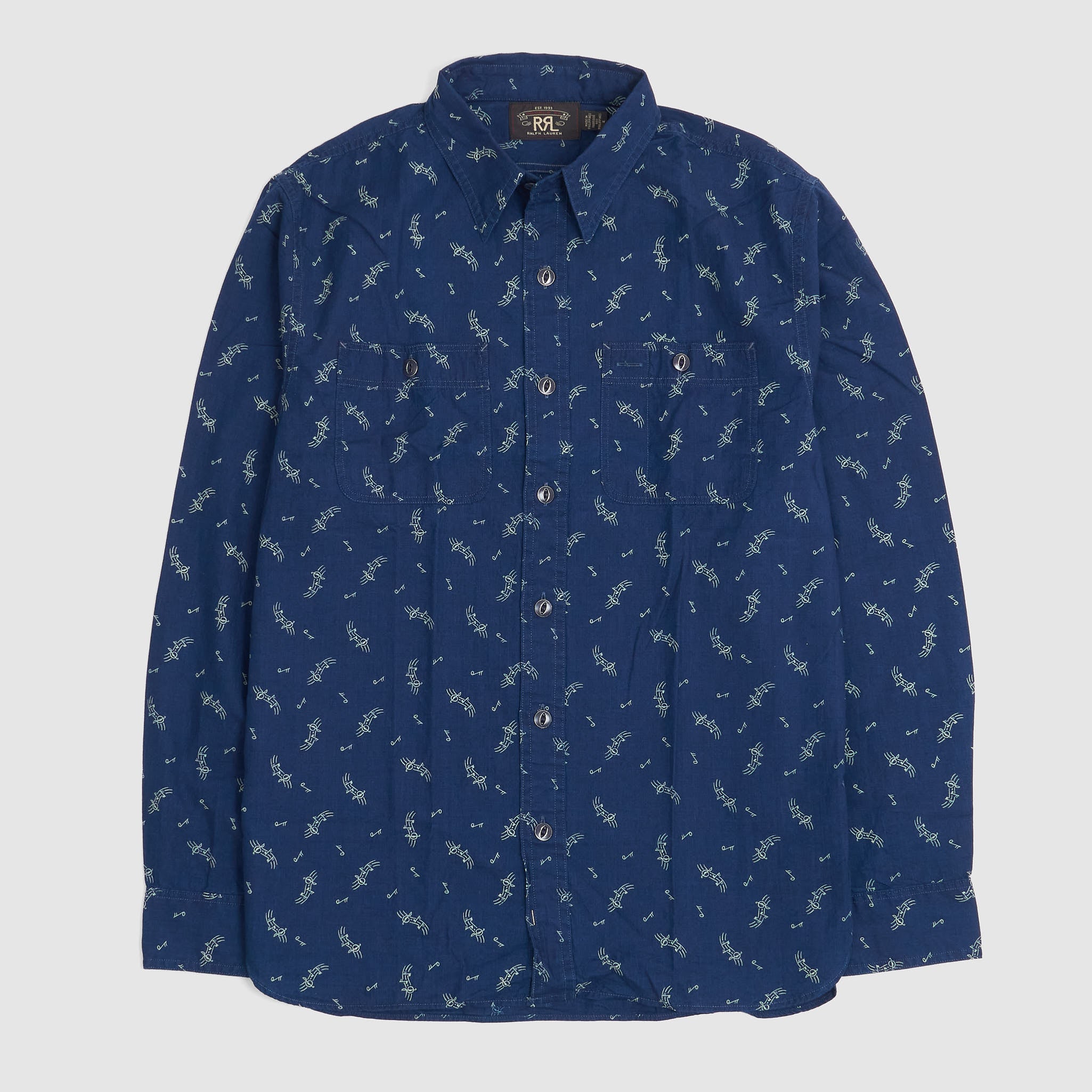 RRL MUSIC NOTE DRESS SHIRT 15 ファッション
