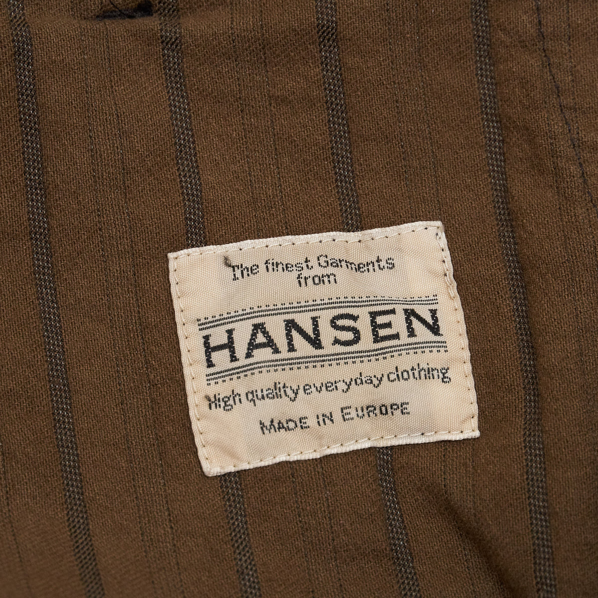 Hansen Work Type Herringbone Wide Cut Pant