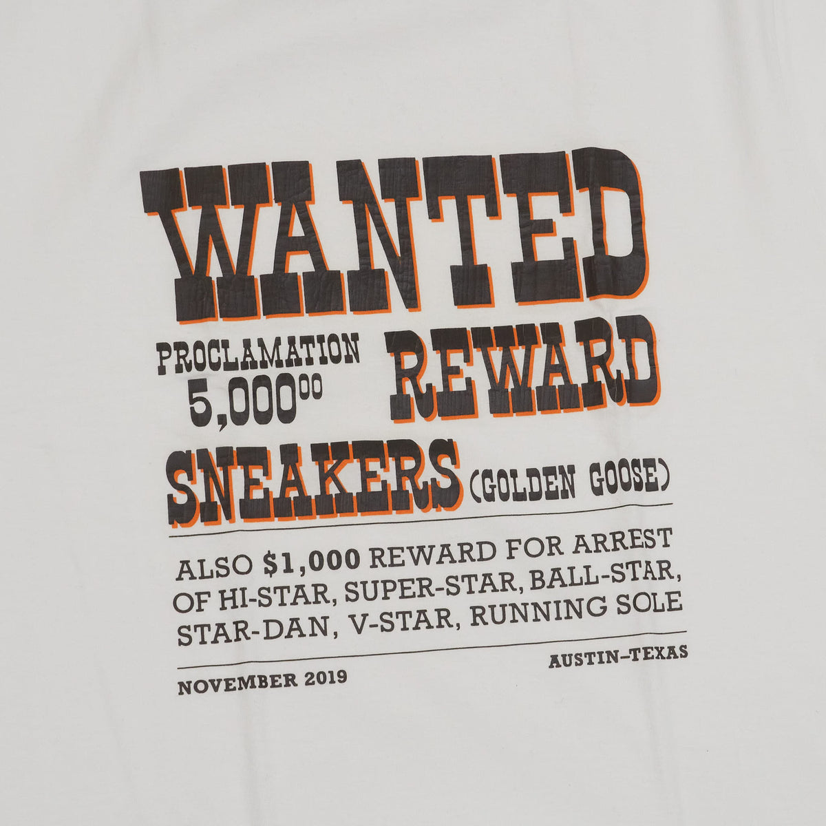 Golden Goose Wanted Sneakers Crew Neck T-Shirt