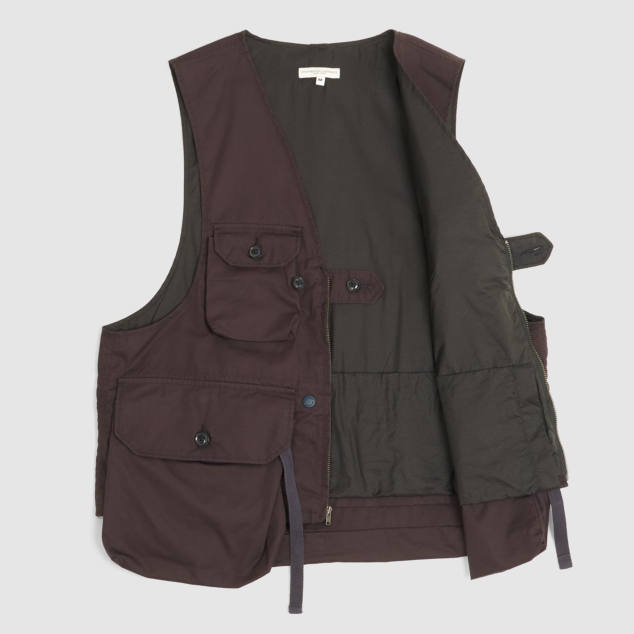 Engineered Garments Highcount Twill Vest Navy - DeeCee style