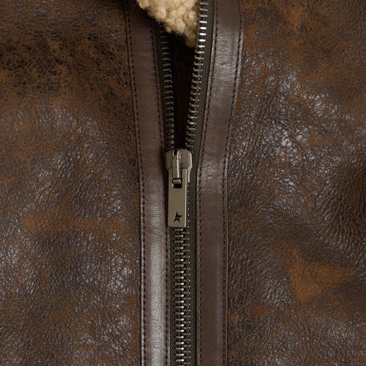 Golden Goose B-3 Shearling Leather Jacket