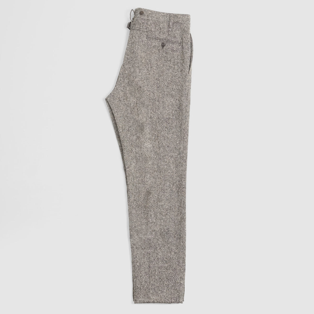 Dobell Grey Donegal Tweed Pants | Dobell