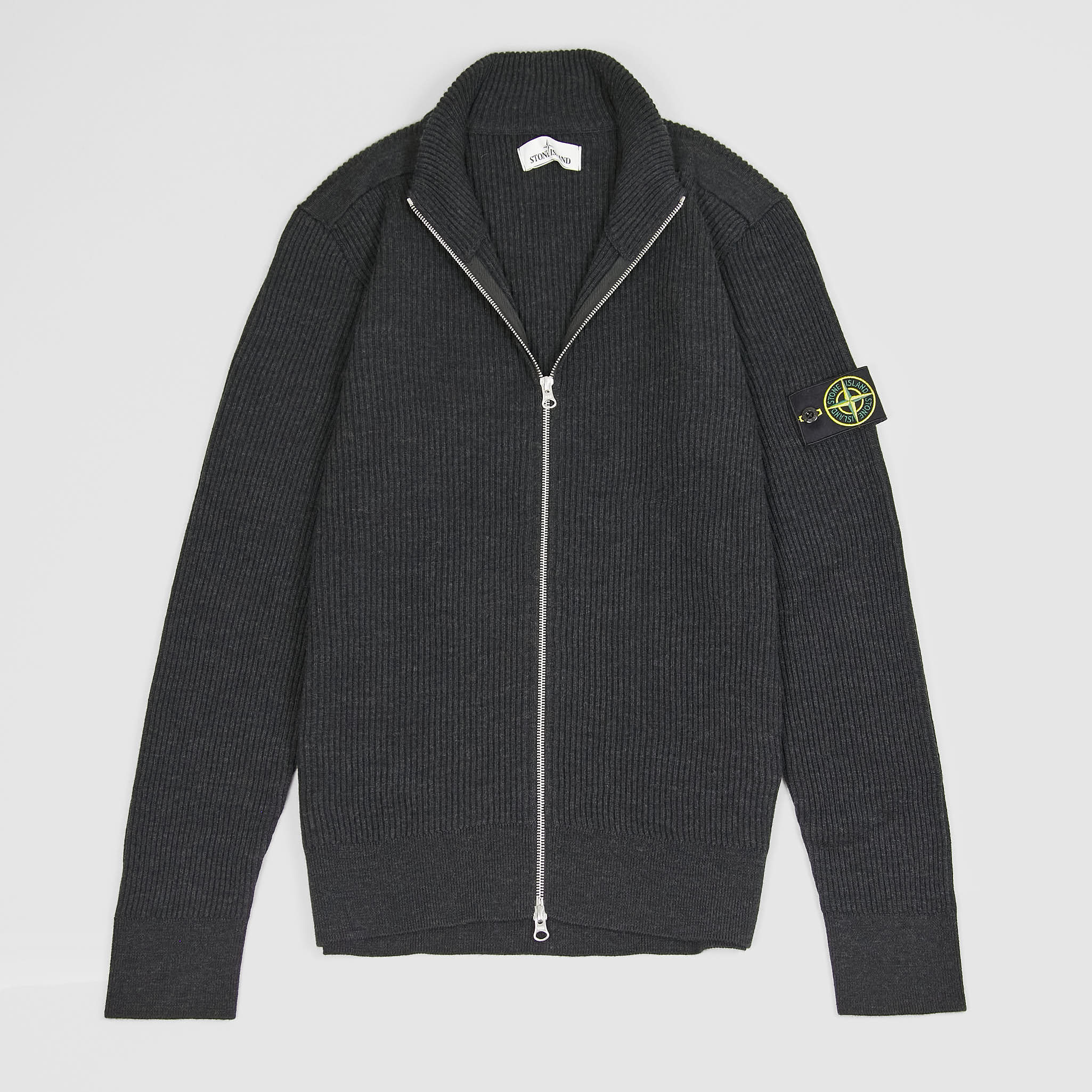Stone Island Full-Zip Stand-Up Collar Cardigan - DeeCee style