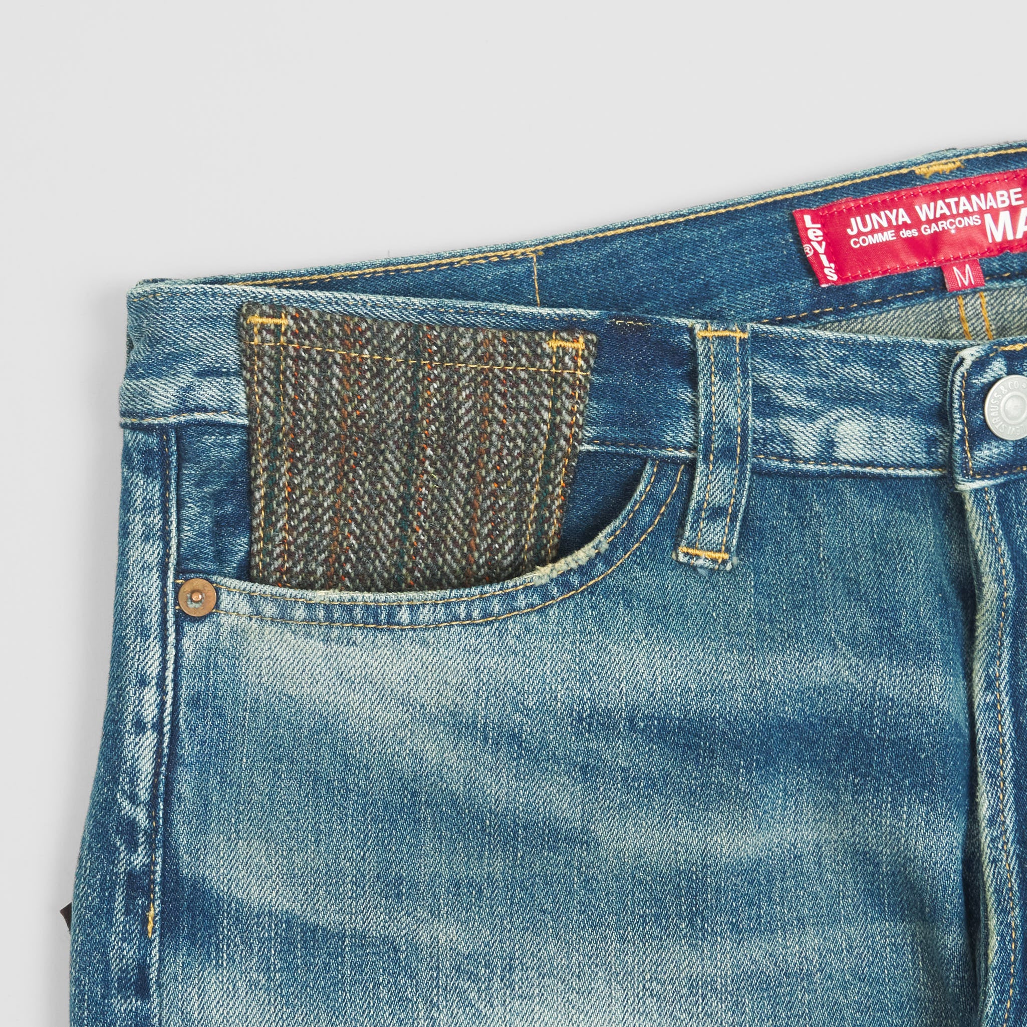 JUNYA WATANABE MAN × Levi’s Junya Watanabe Man x Levi's® Low Waist Patchwork Selvage Denim