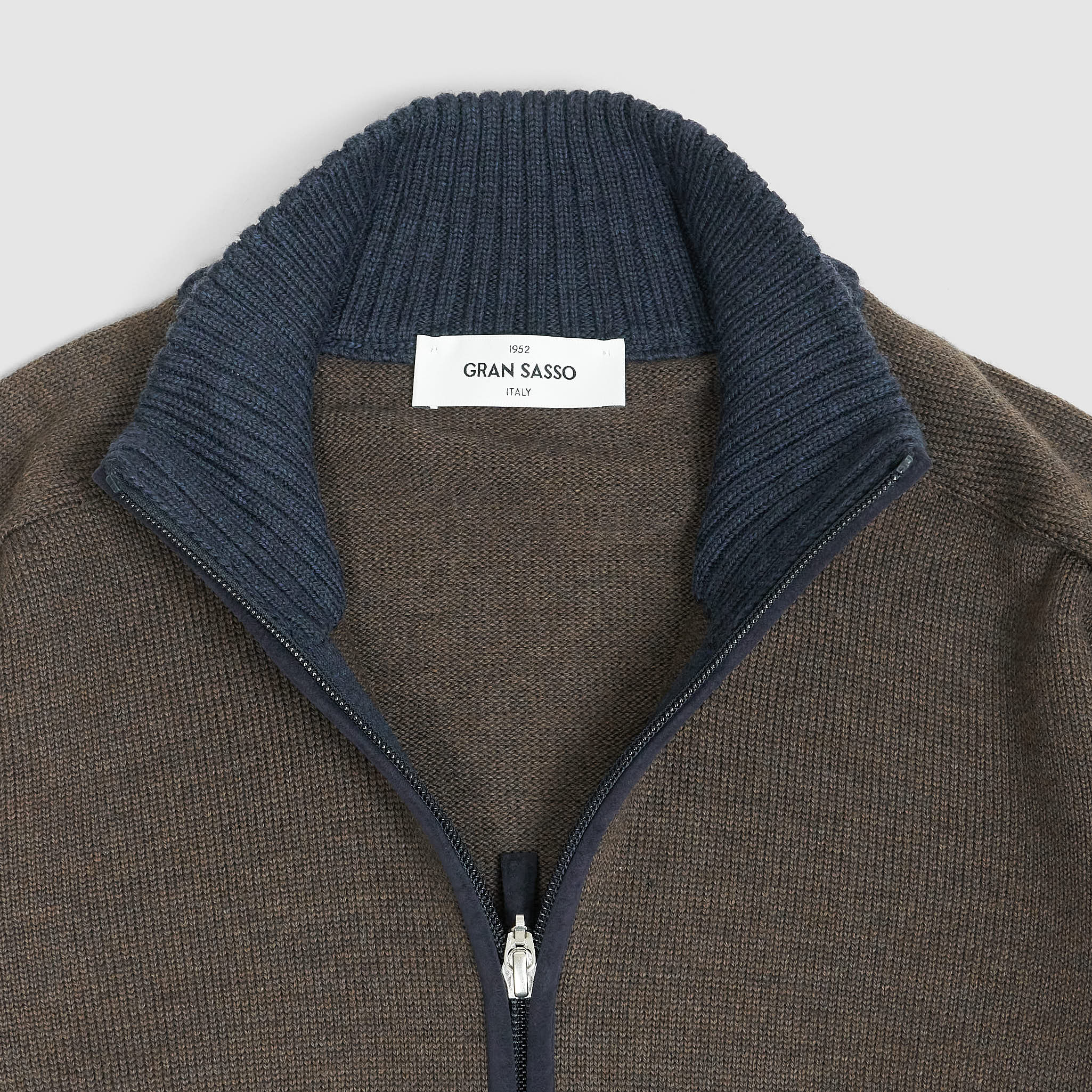 Gran sasso full zip sweater hot sale
