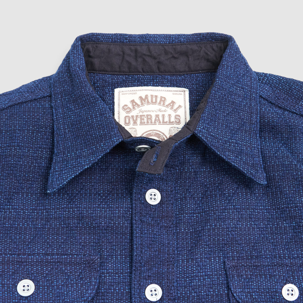 Samurai Jeans Indigo Cotton Overshirt