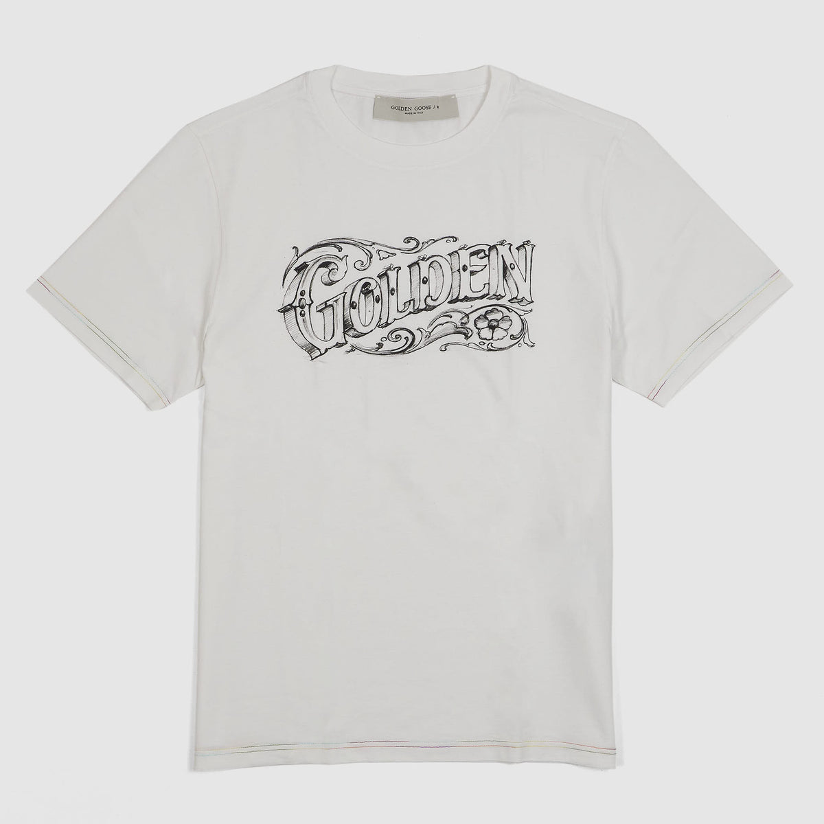 Golden Goose Lettering Crew Neck Short Sleeves T-Shirt