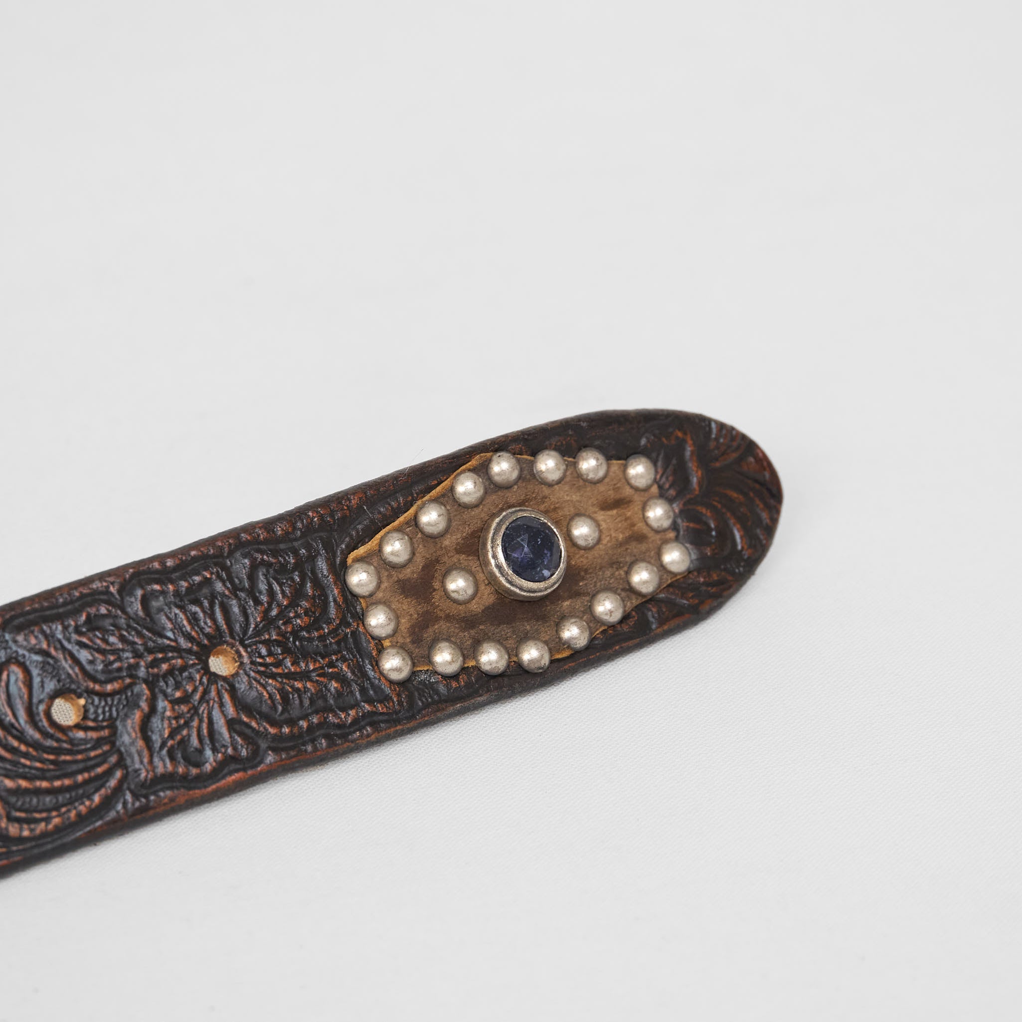 Golden Goose Embossed Studded Leather Belt - DeeCee style