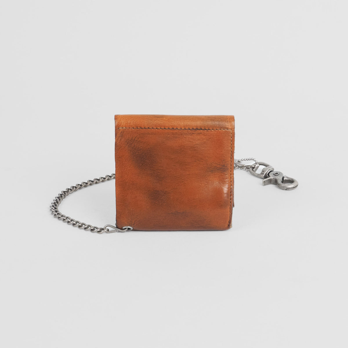 Double RL Natural Leather Trucker Wallet