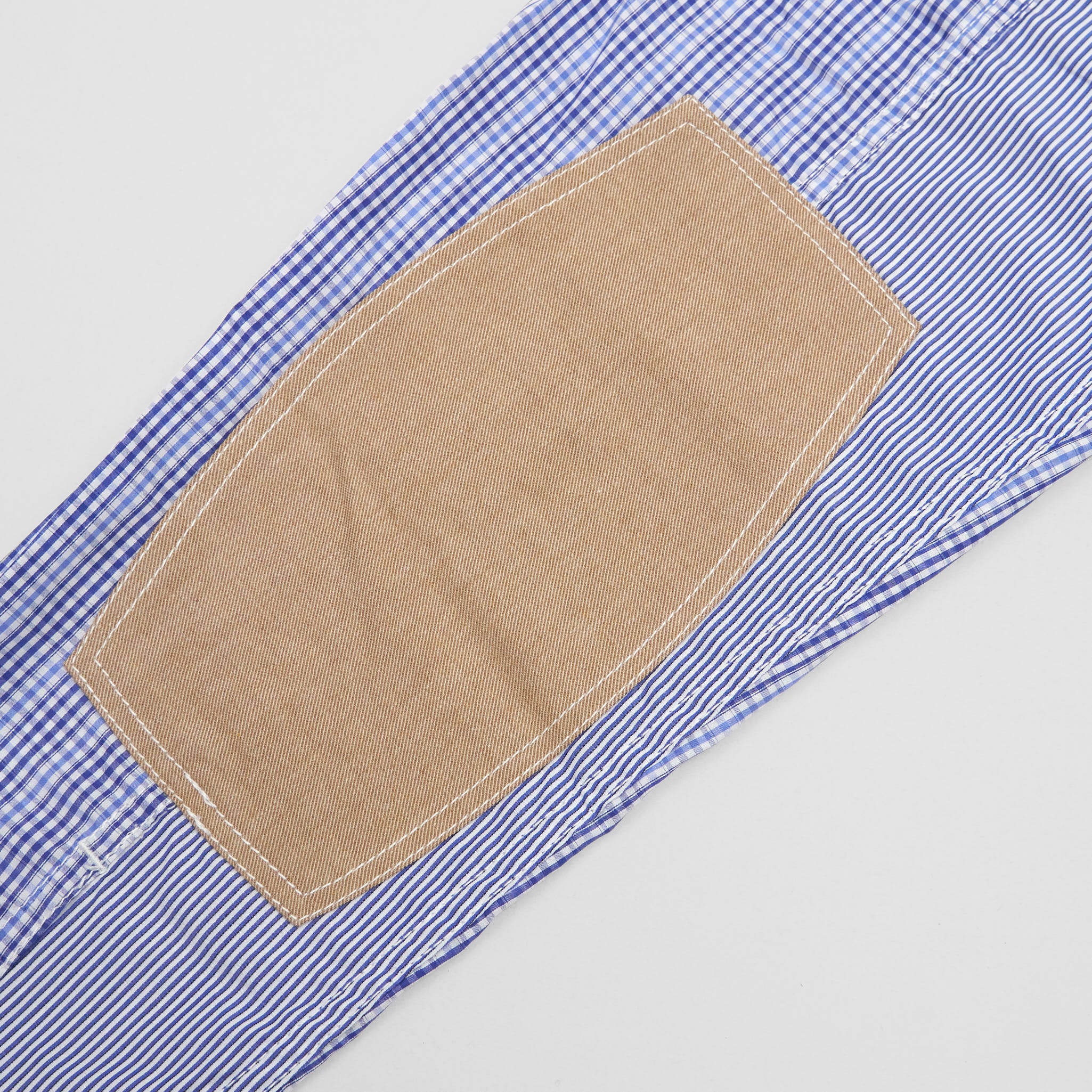 jtwm◆① Junya Watanabe Man Plaid Patchwork Button Down Shirt