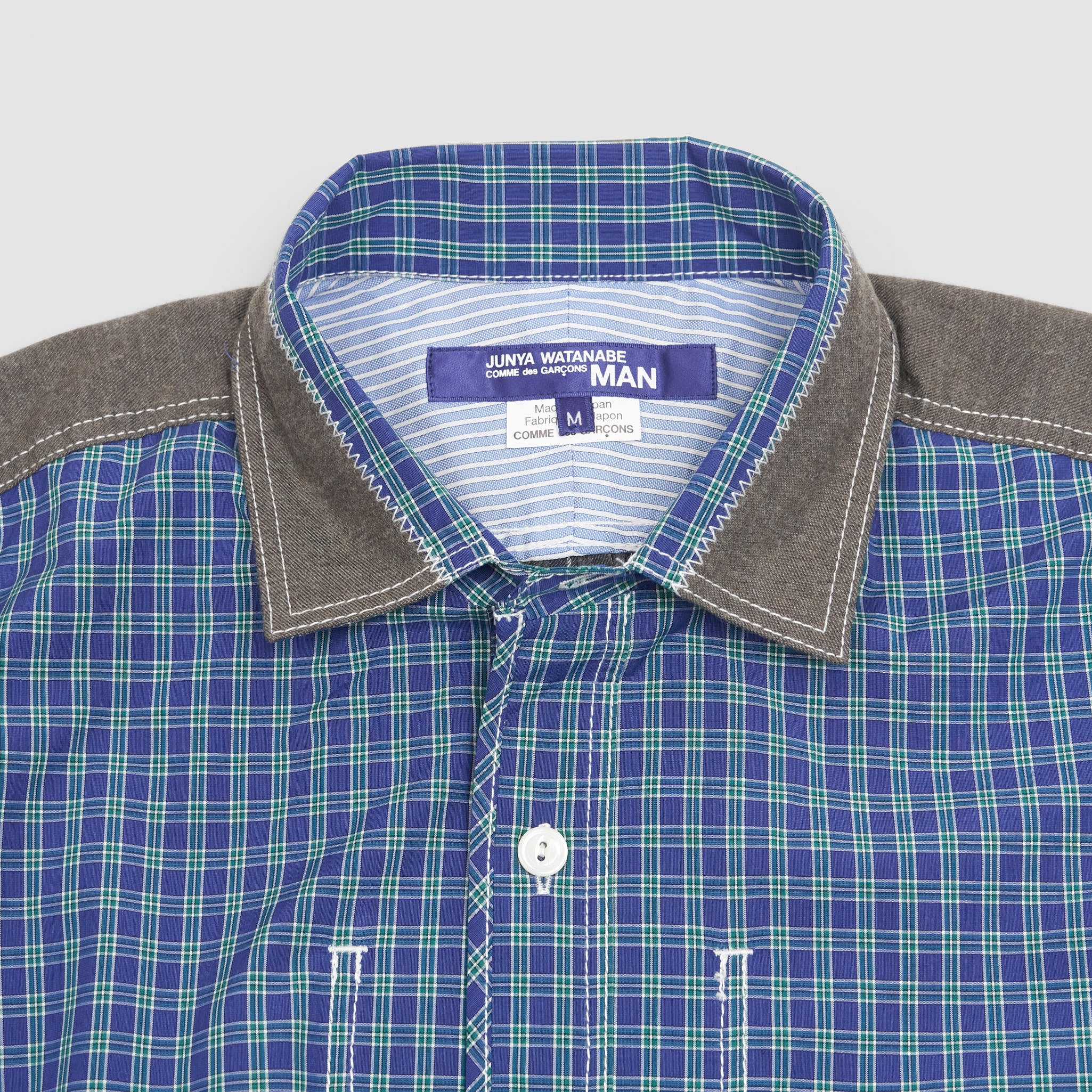 Junya Watanabe Man Patchwork Plaid Shirt - DeeCee style