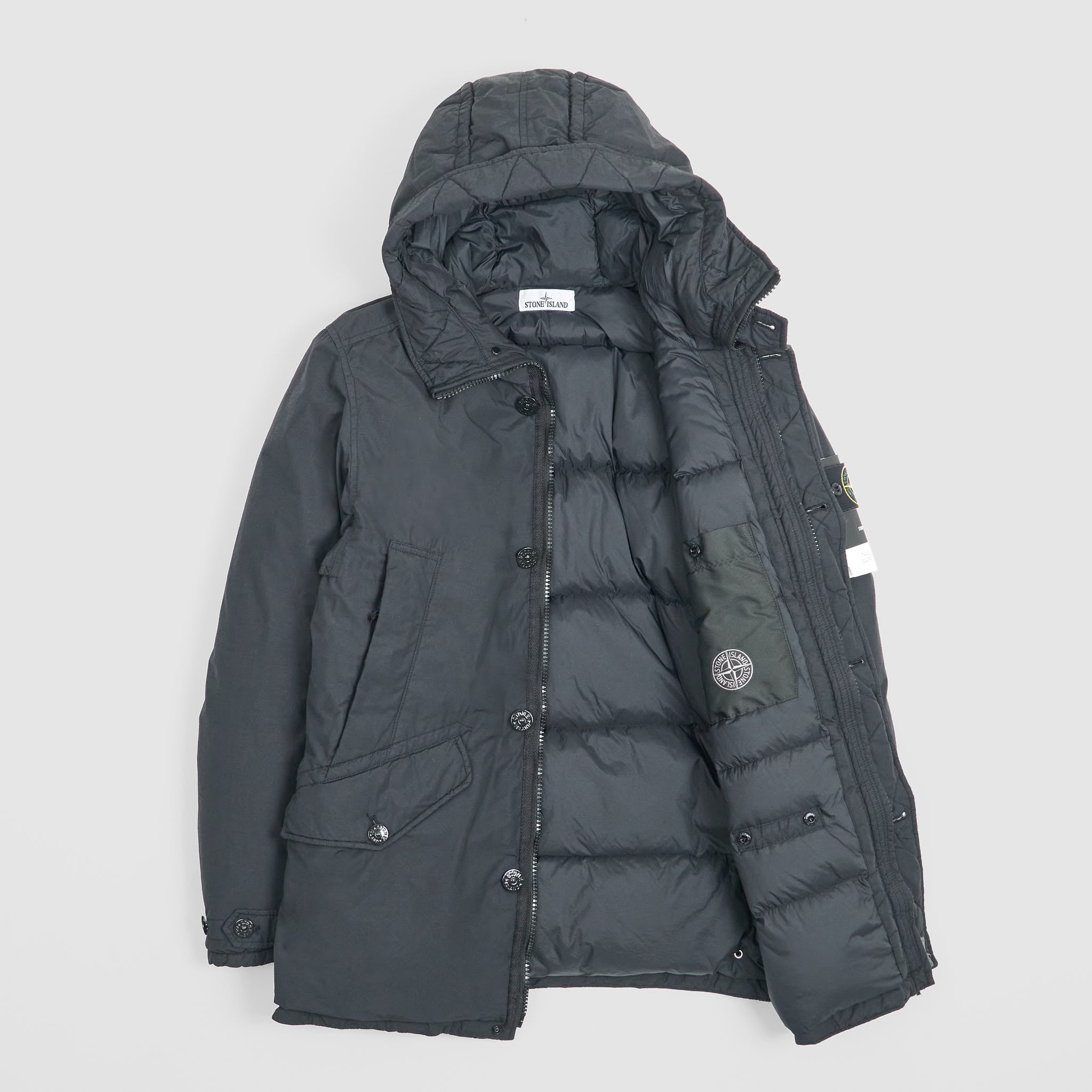 Stone island short parka hot sale