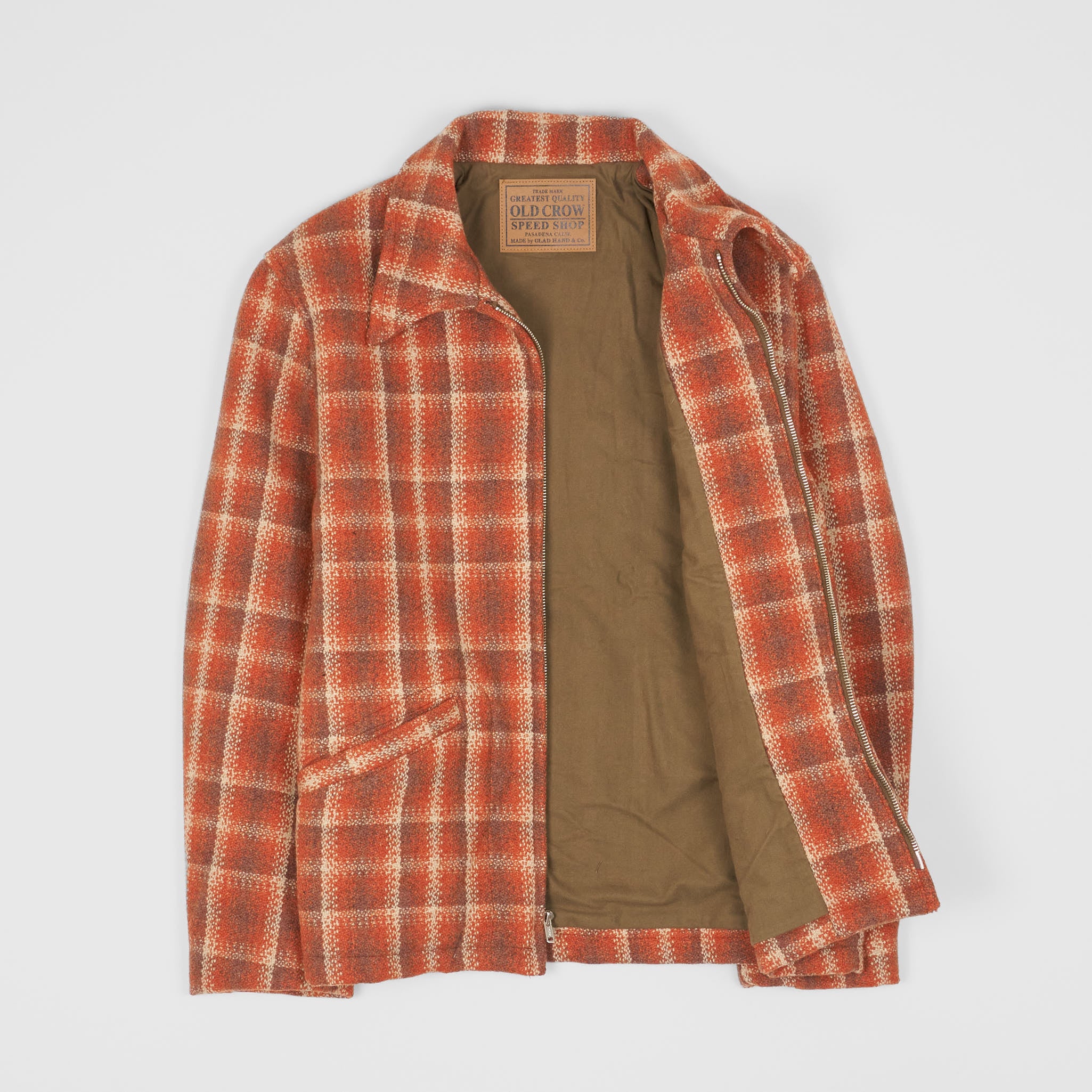 Old Crow Speed Shop by Glad Hand & Co. Sports Plaid Jacket