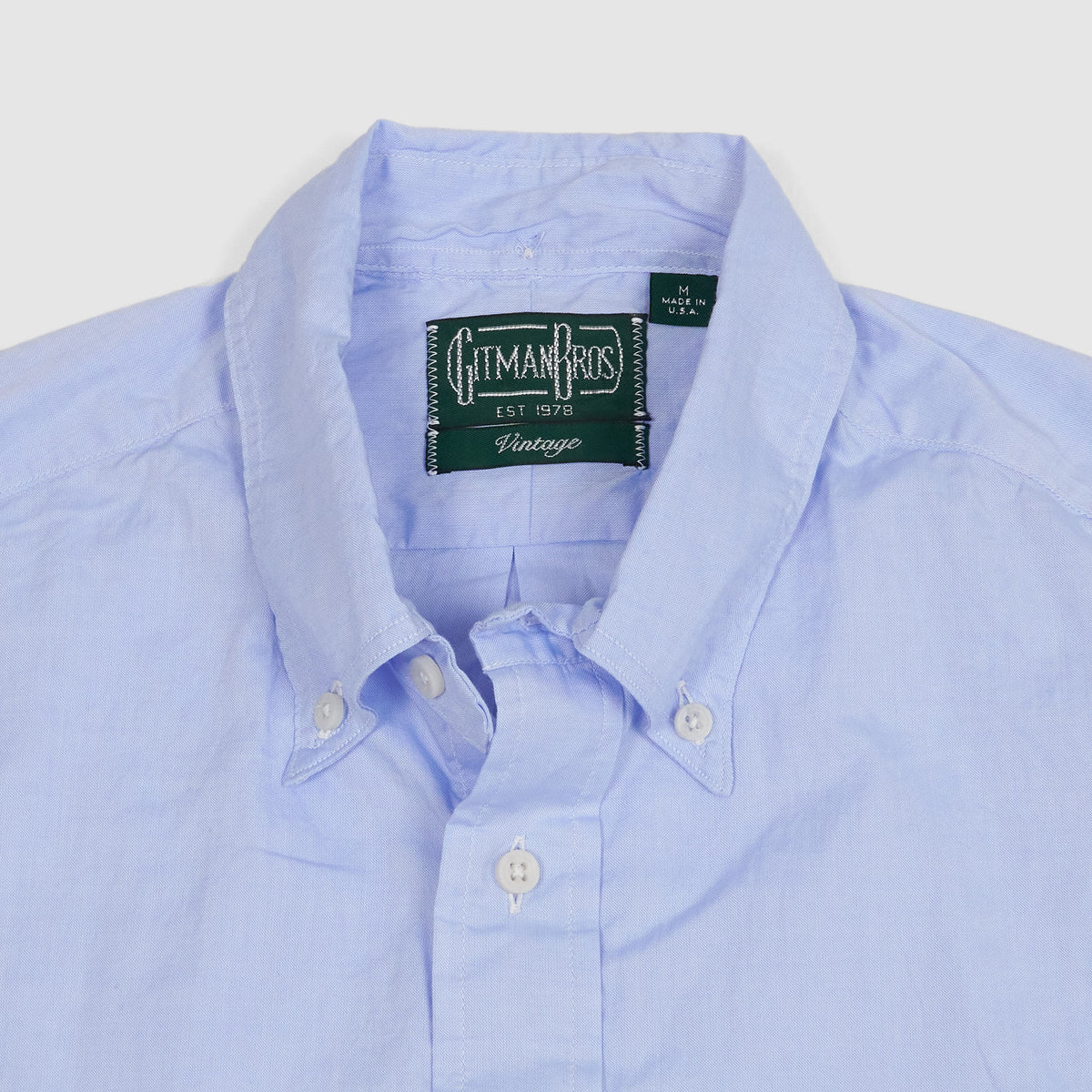 Gitman Vintage Button Down Plain Poplin Shirt