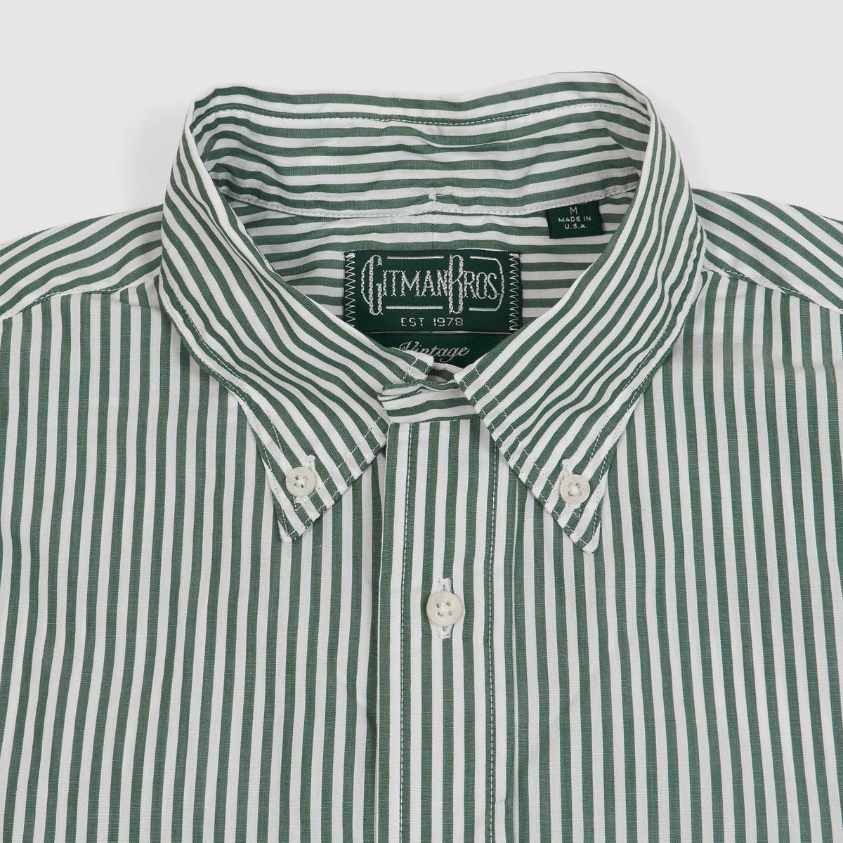 Gitman Vintage Button Down Striped Poplin Shirt