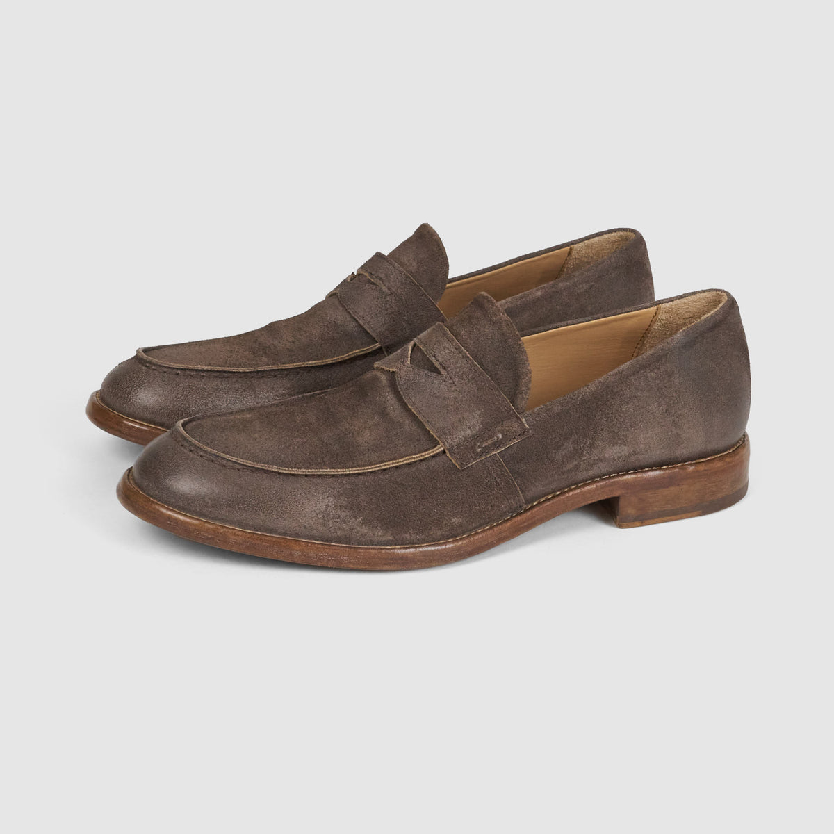 Moma Washed Leather Penny Loafer