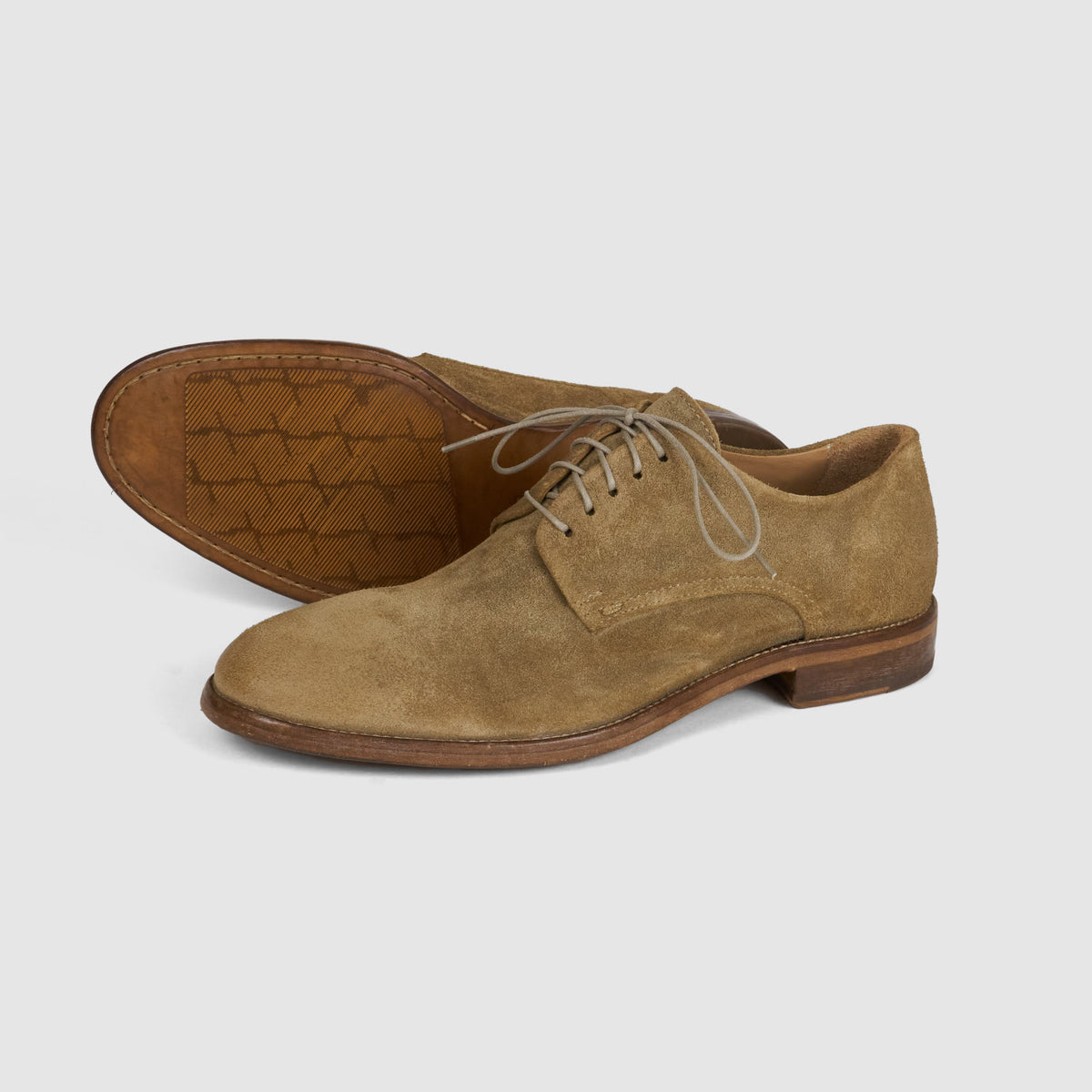 Moma Washed Roughout Leather Derby Blucher