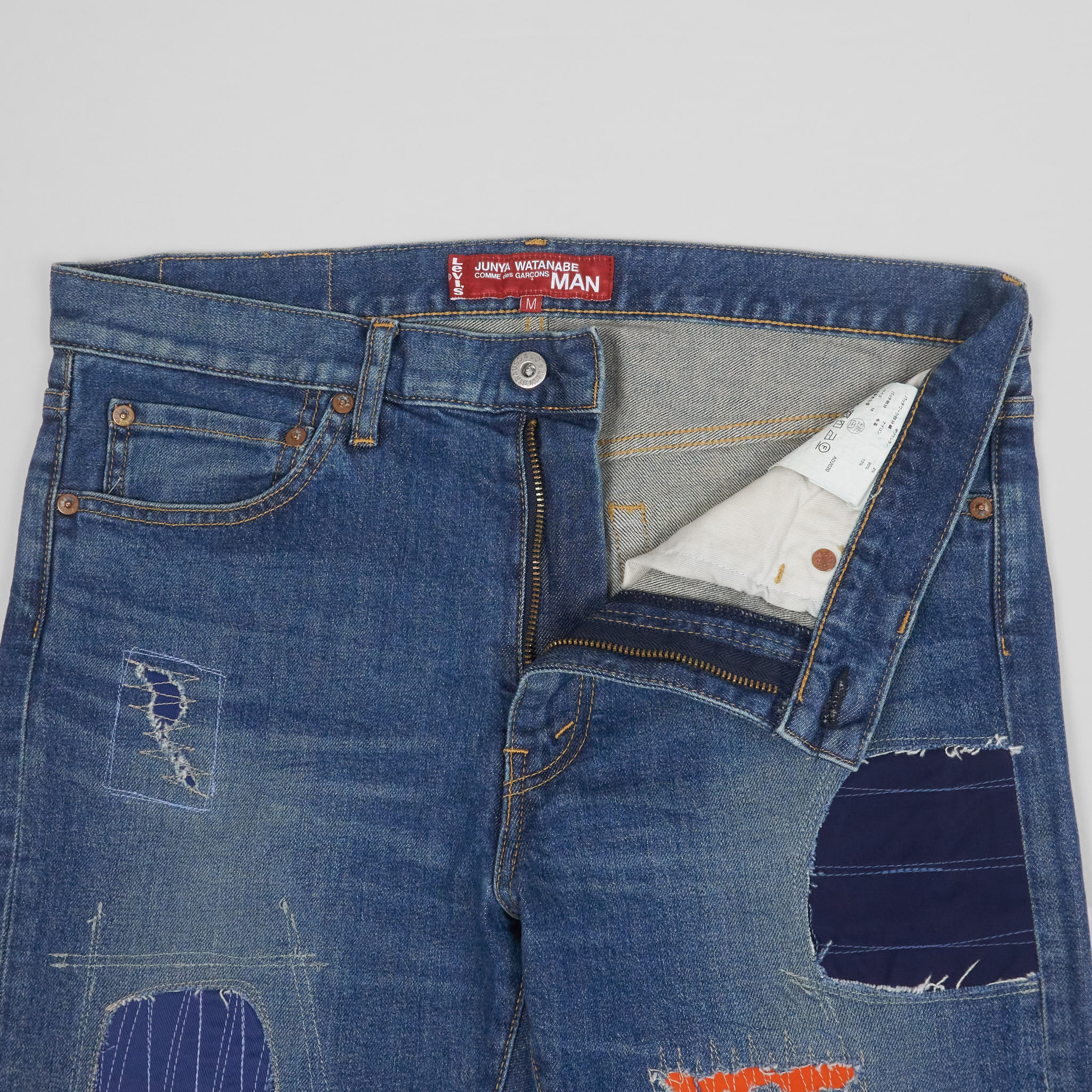 JUNYA WATANABE Levi's 510 パッチワーク デニム Junya Watanabe x Levi's パッチワーク ジーンズ | ブラック