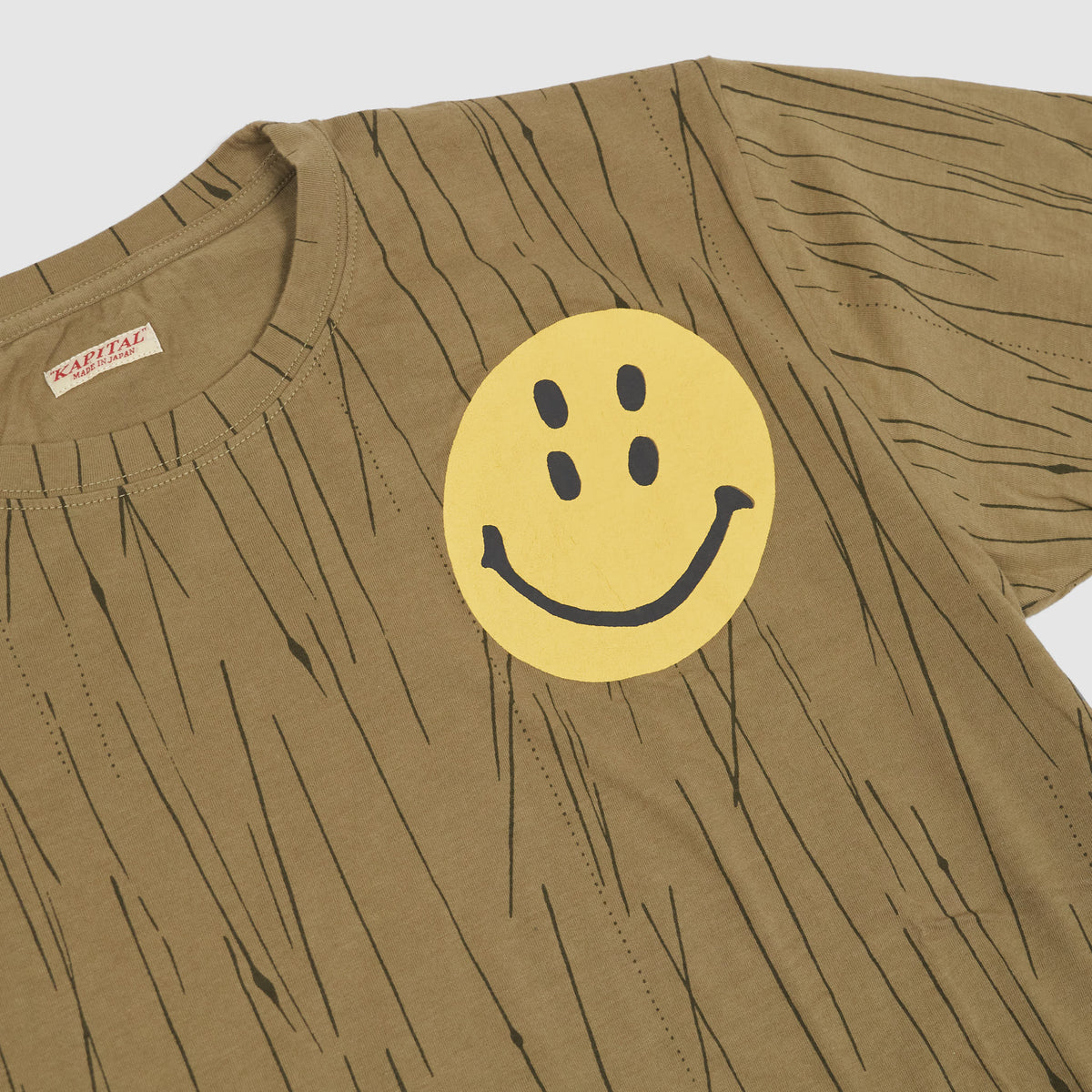 Kapital Smiley Atomic Smiley Crew Neck T-Shirt