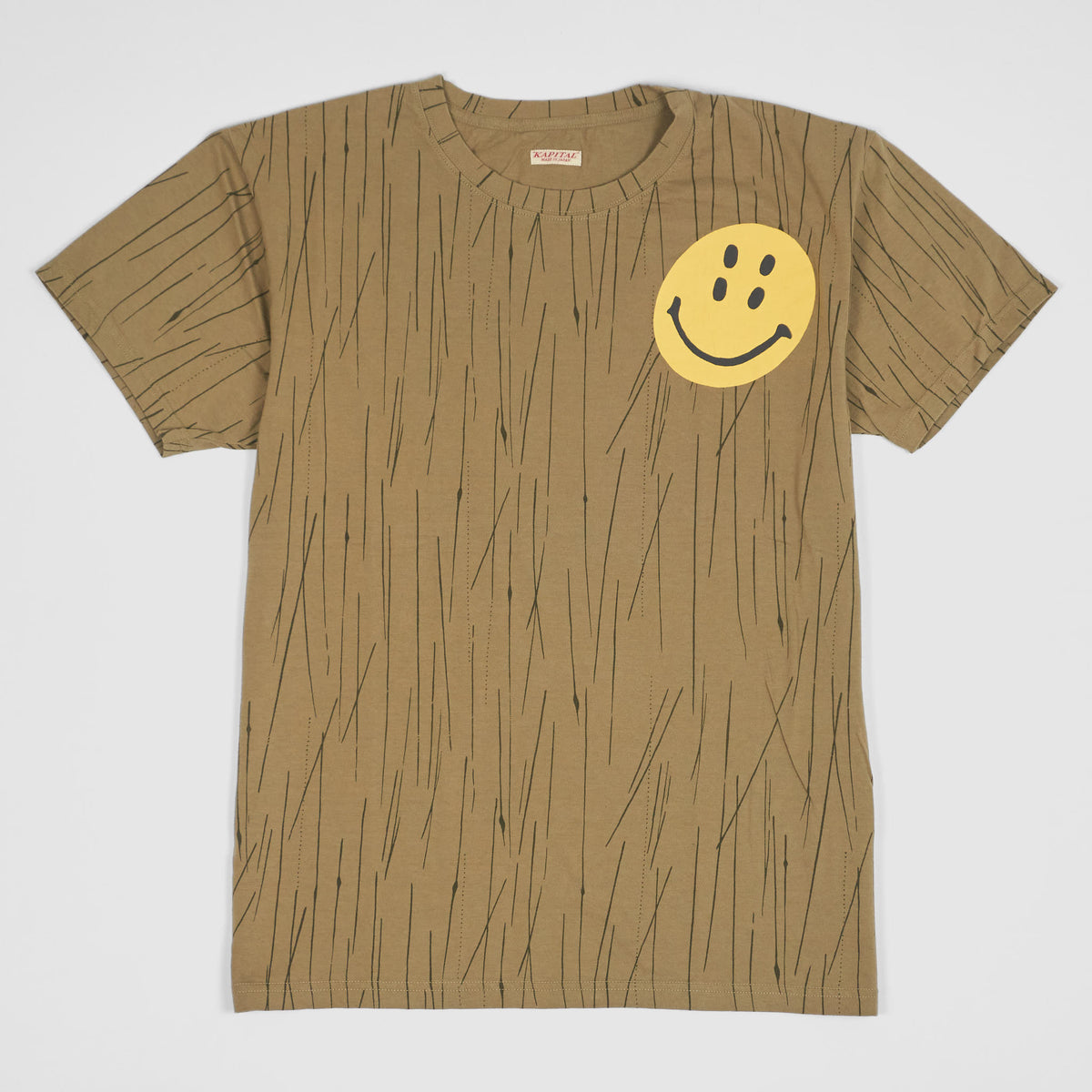 Kapital Smiley Atomic Smiley Crew Neck T-Shirt - DeeCee style