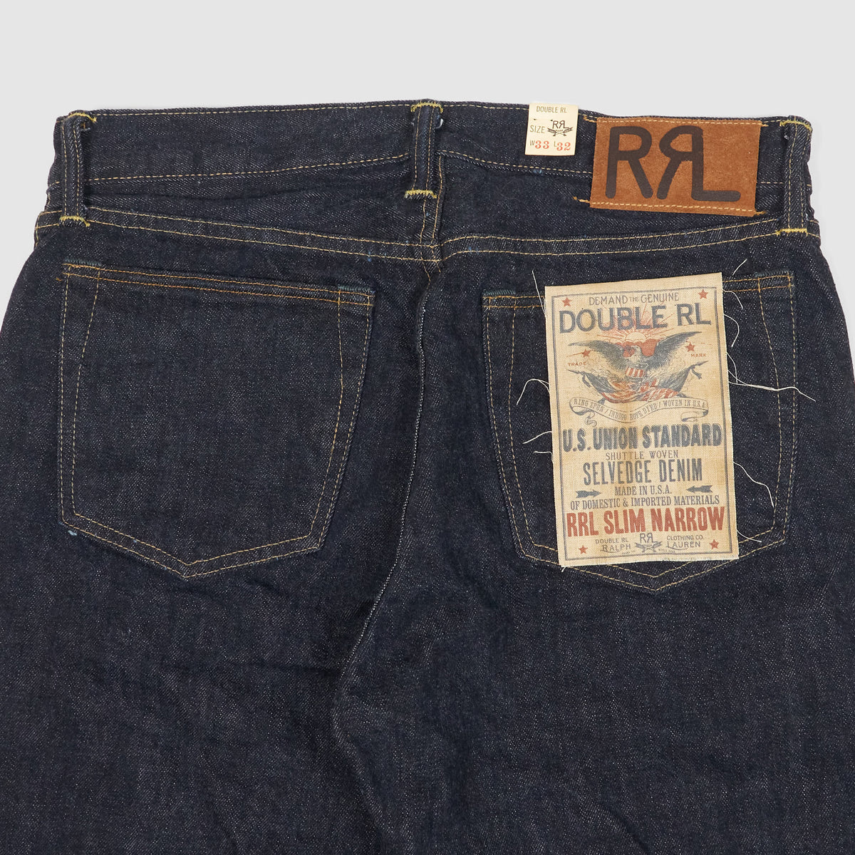 Double RL Slim Fit Narrow Selvage Jeans