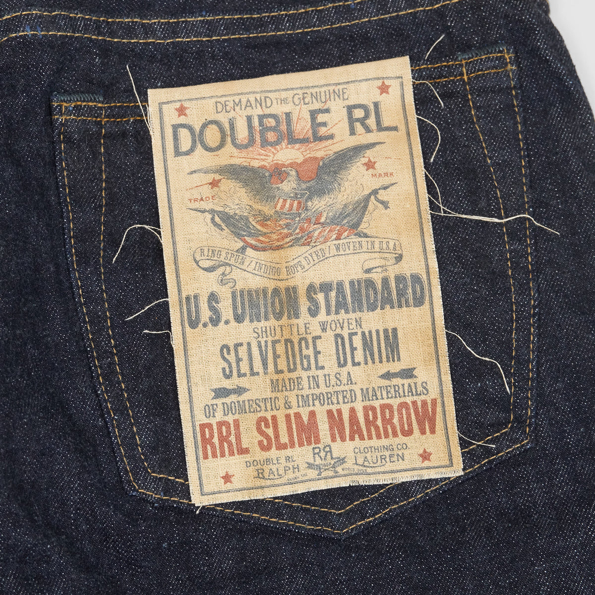 Double RL Slim Fit Narrow Selvage Jeans
