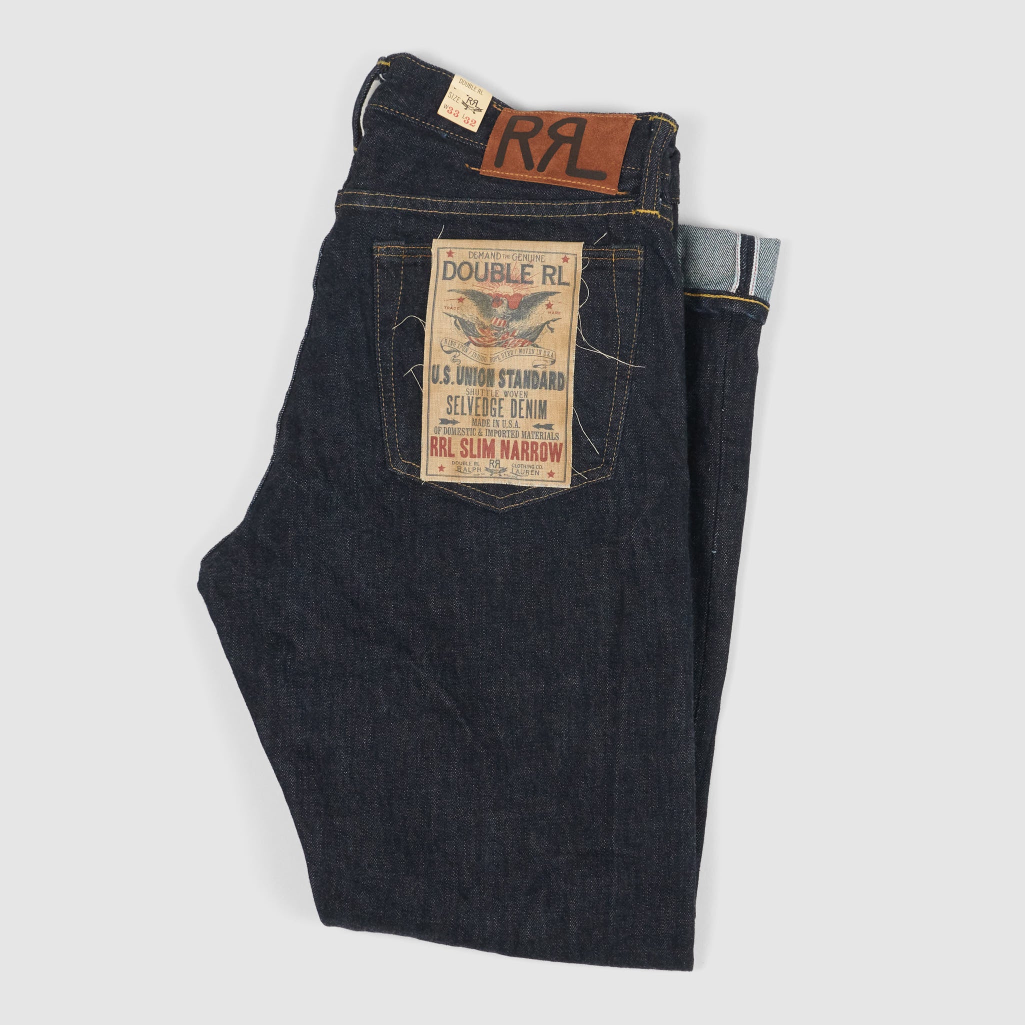 Double rl selvedge store jeans