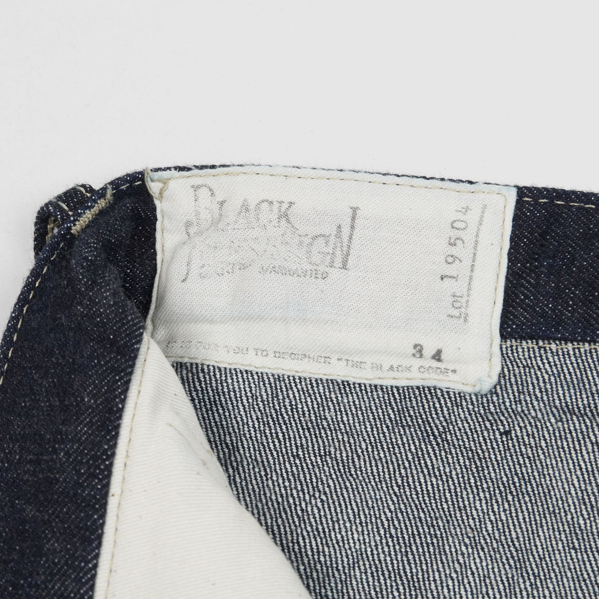 Black Sign 5-Pocket Worker Jeans Without Side Seam