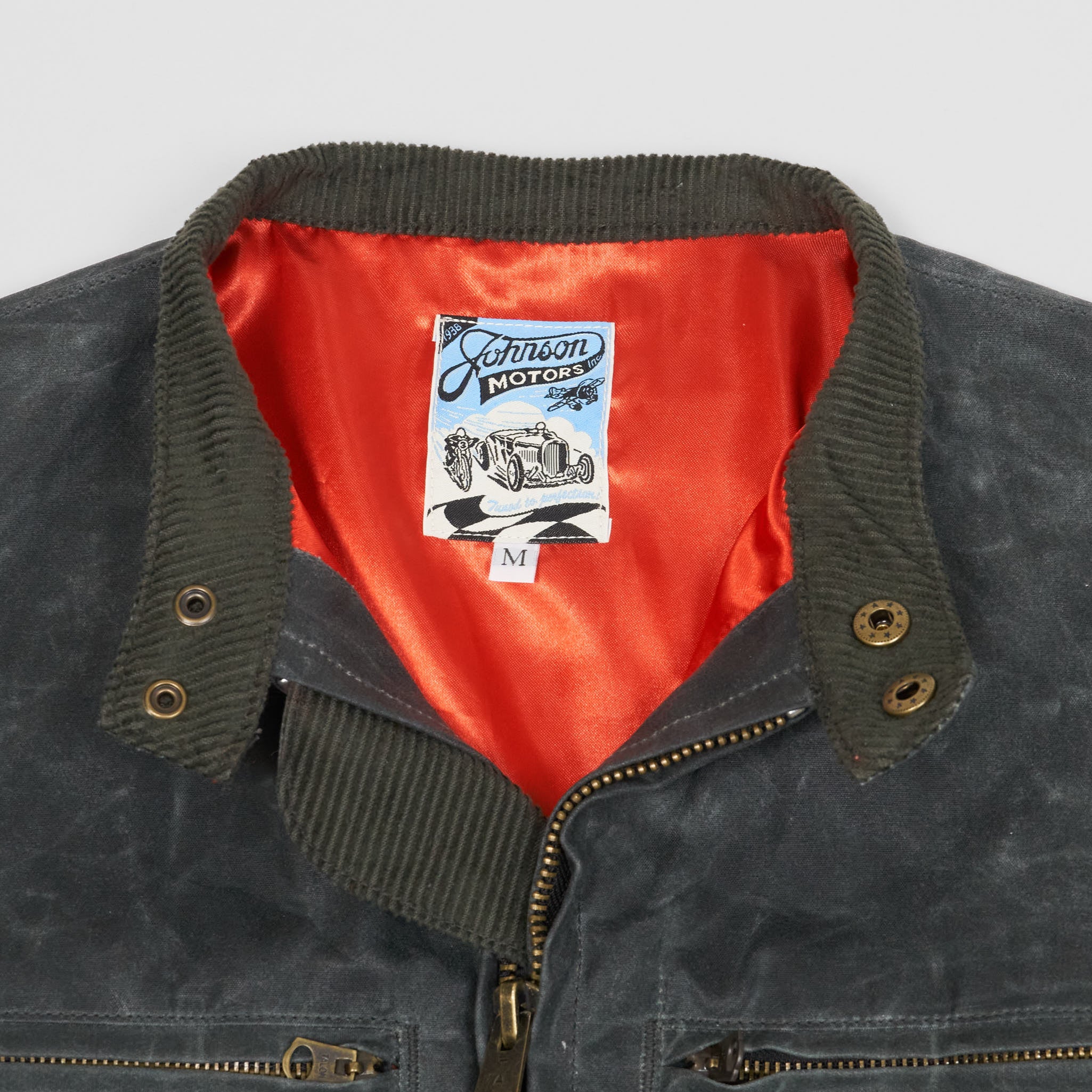 Johnson Motors Heavy Canvas Waxed Cafe Racer Jacket DeeCee style