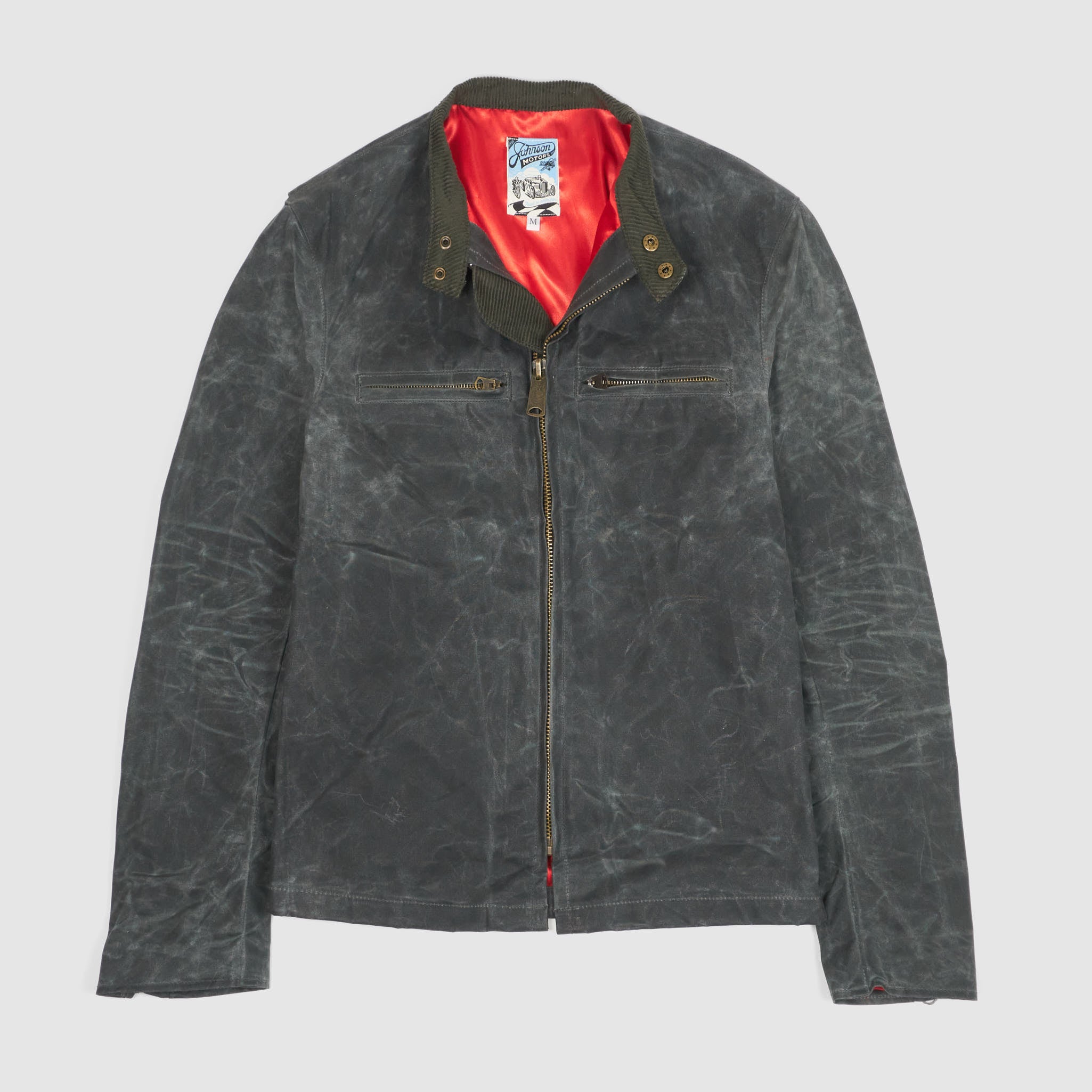 Johnson Motors Heavy Canvas Waxed Cafe Racer Jacket DeeCee style