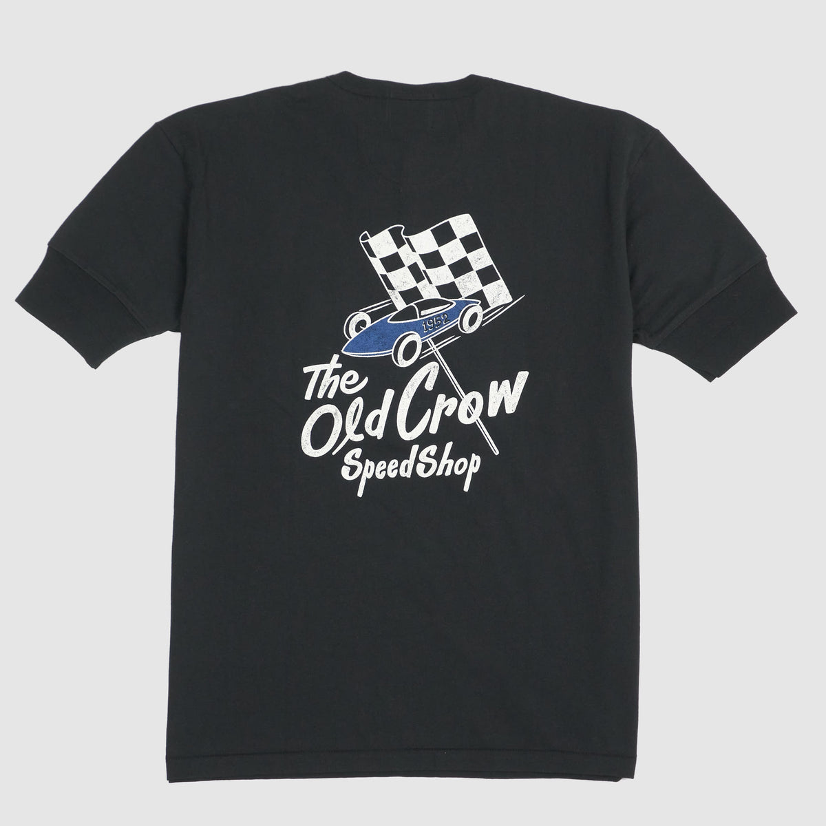 Old Crow Speed Shop by Glad Hand &amp; Co. Printed Short Sleeve Henley T-Shirt