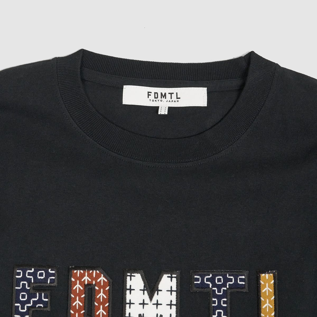 FDMTL Long Sleeve Sashiko-Logo Letters T-Shirts