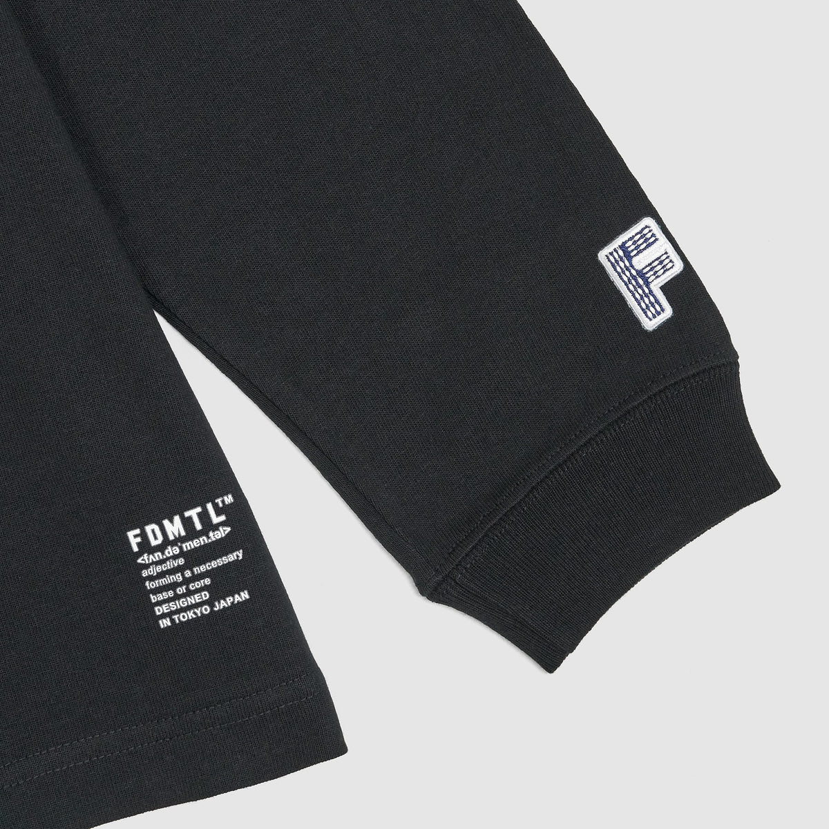 FDMTL Long Sleeve Sashiko-Logo Letters T-Shirts