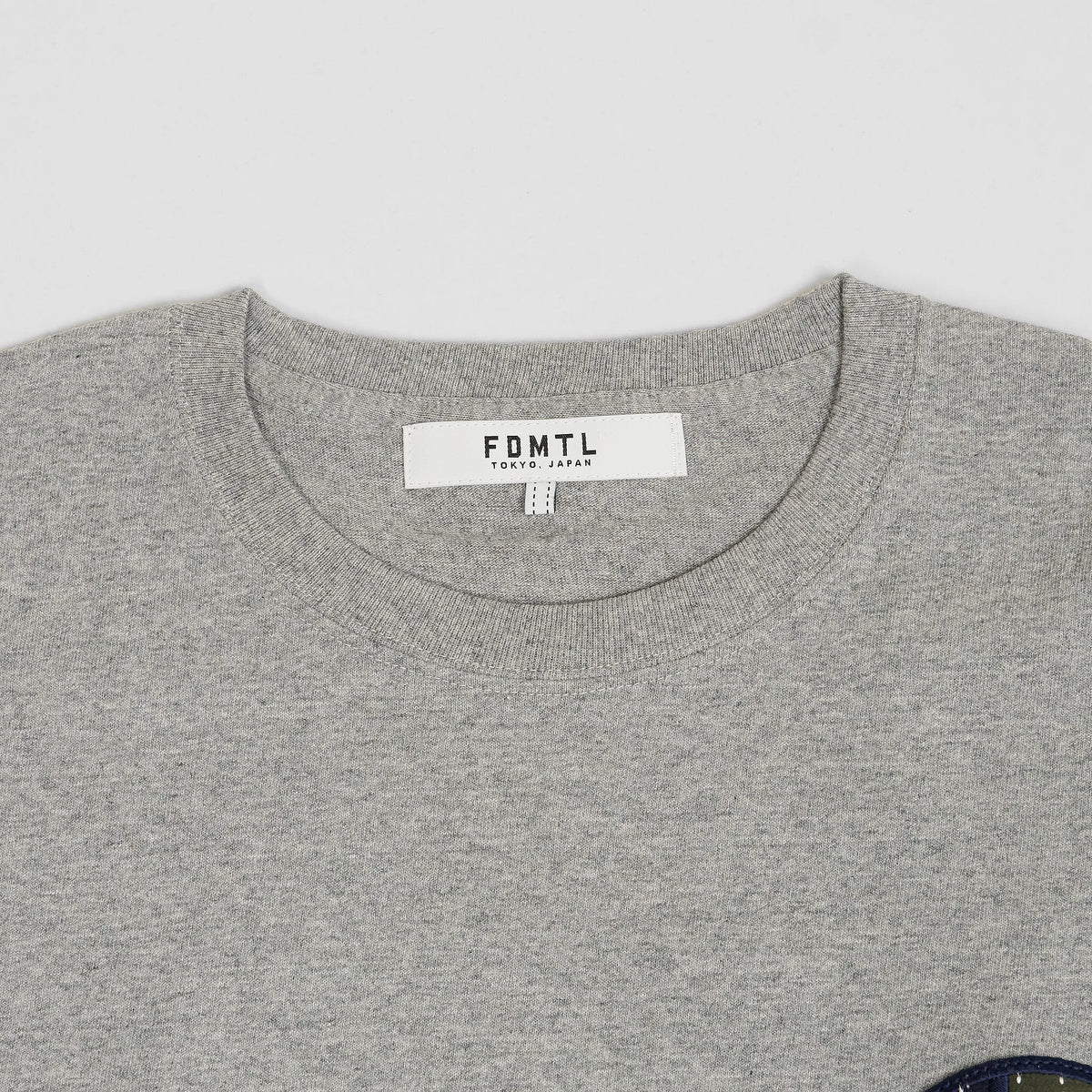 FDMTL Long Sleeve Sashiko Circle Chest T-Shirts