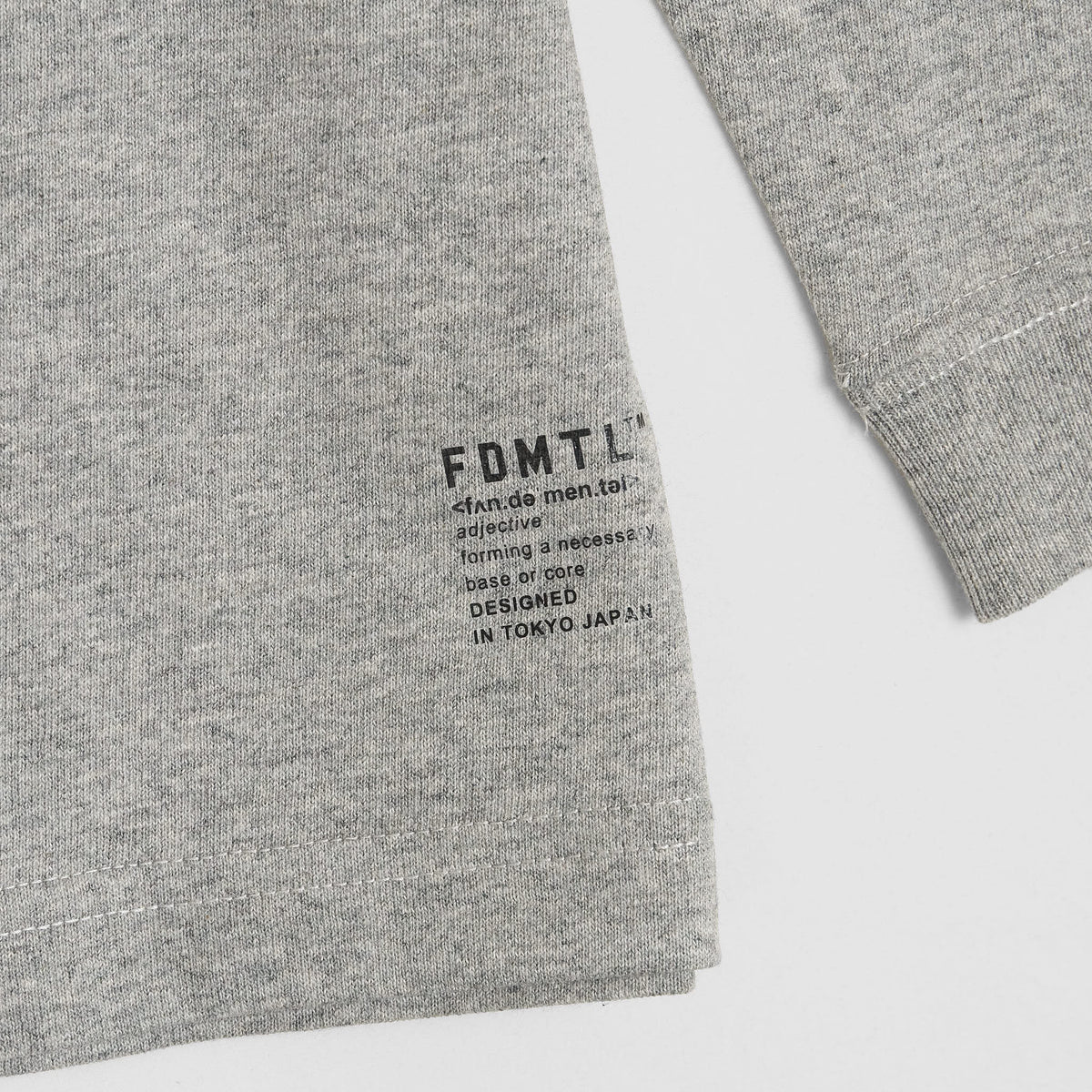 FDMTL Long Sleeve Sashiko Circle Chest T-Shirts
