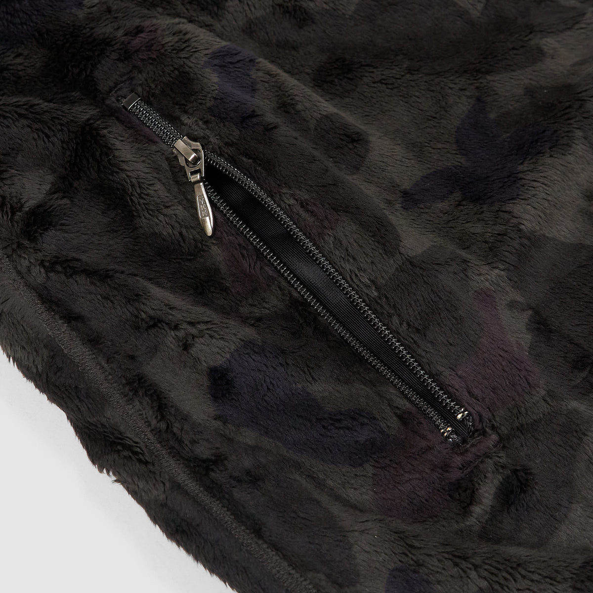 Needles Japan Full Zip Micro Fur Fleece Charcoal Jacket
