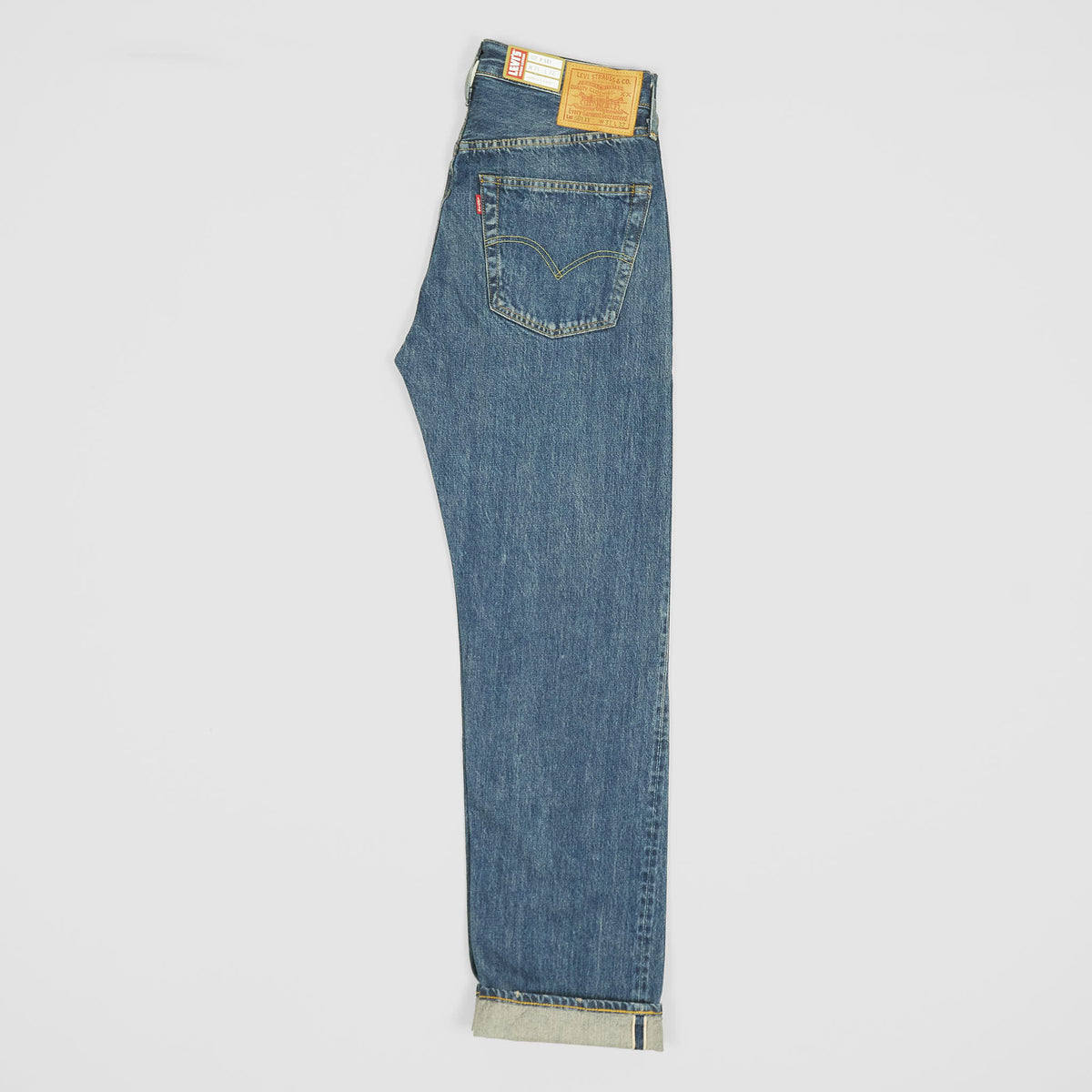 Levi&#39;s® Vintage Clothing 1947 501®XX Vintage Washed 5-Pocket Selvage Denim Jeans