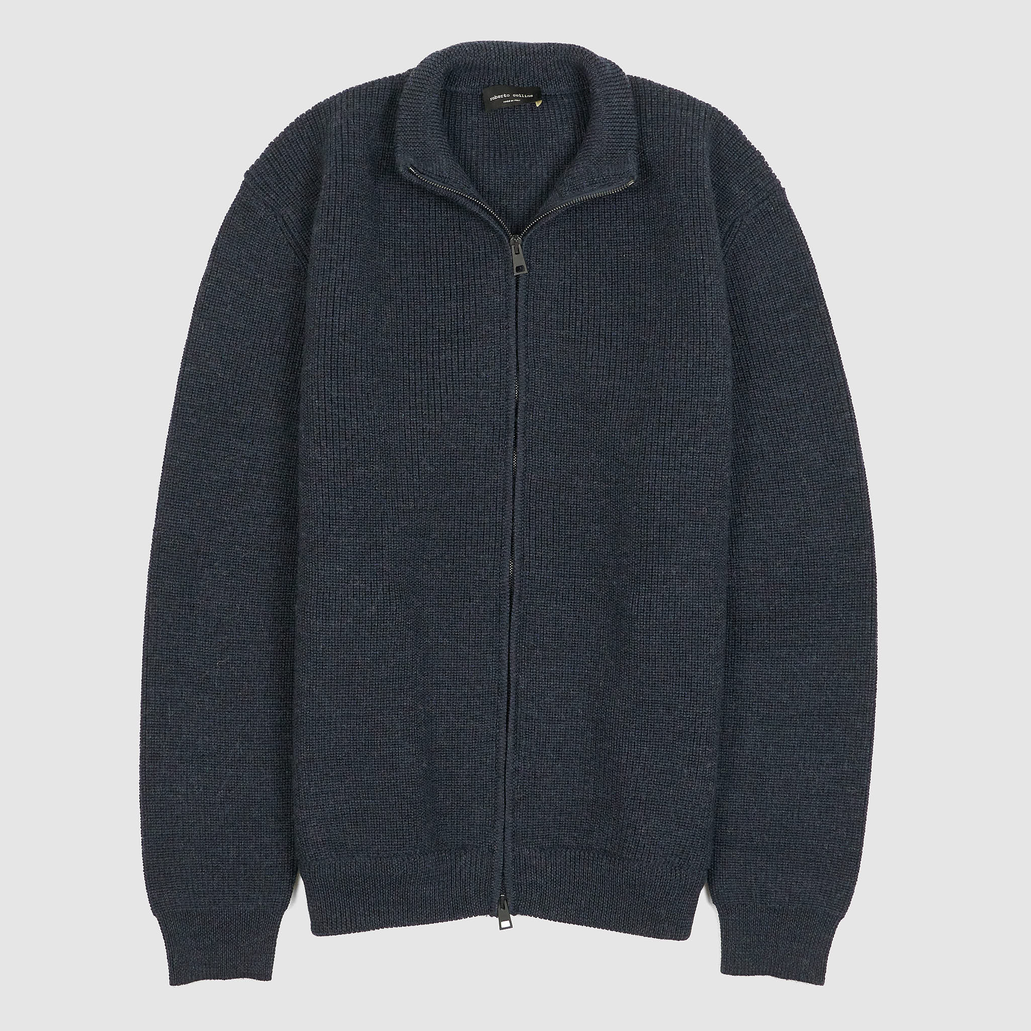 Roberto Collina Full-Zipped Knit Wool Cardigan - DeeCee style