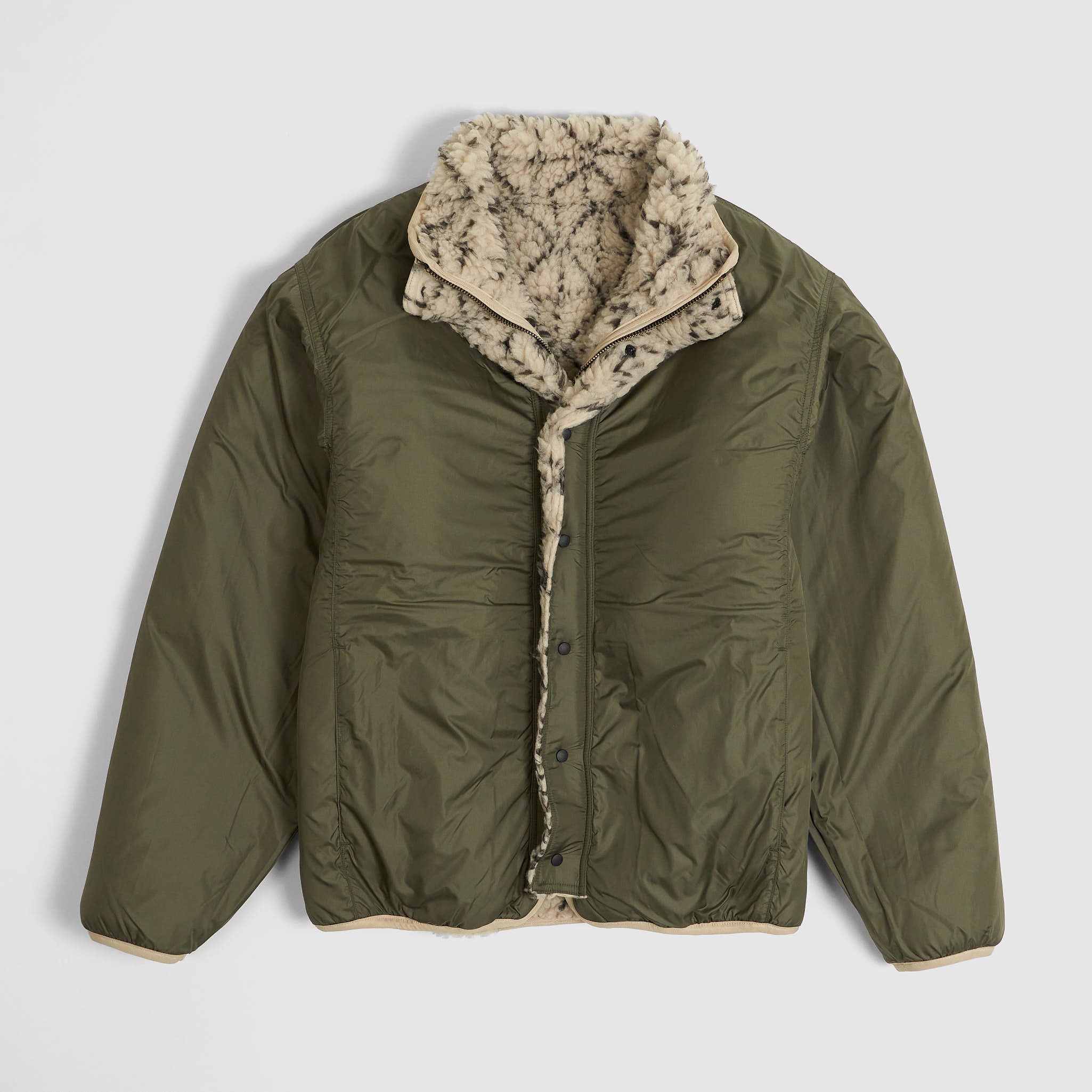 Kapital Reversible Dogi Sashiko Boa Fleece Outdoor Jacket - DeeCee 