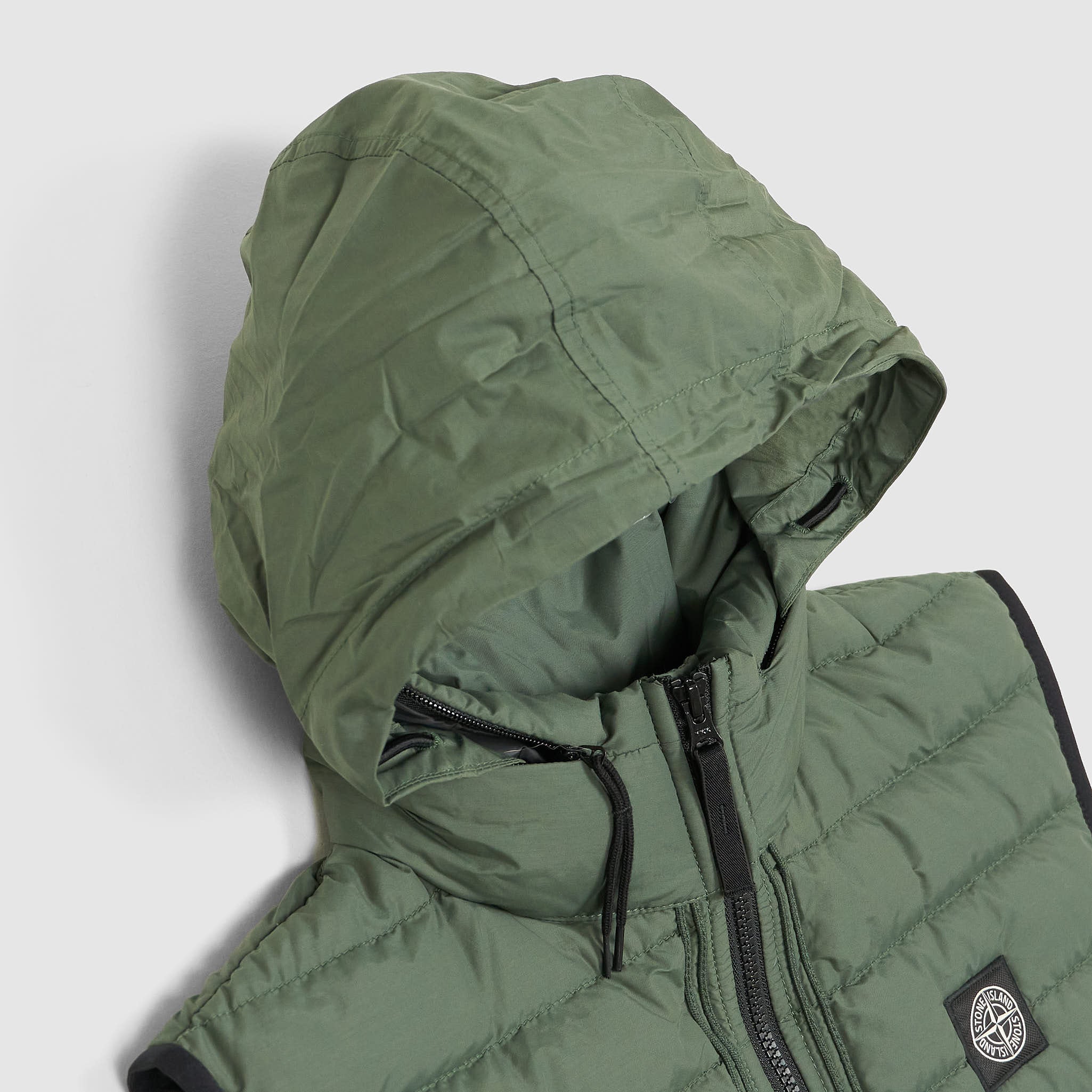 Stone island hooded gilet cheap