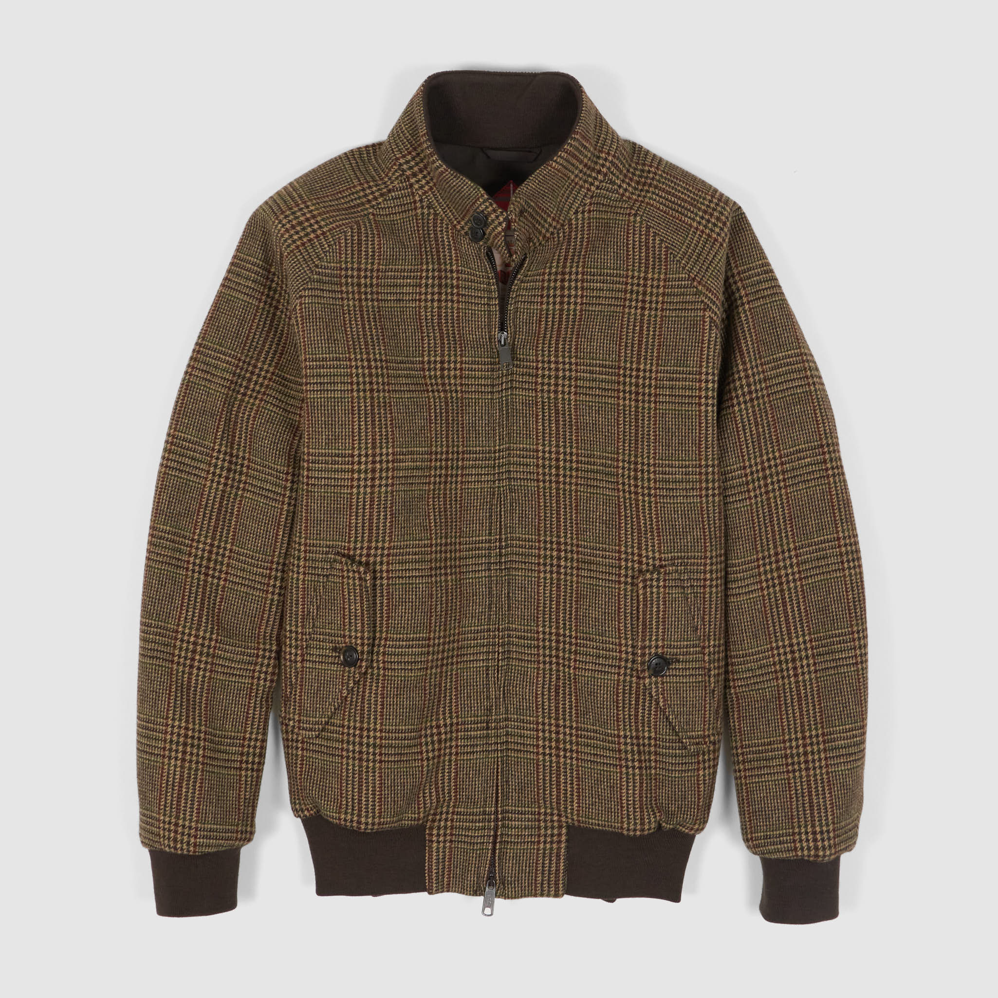 Baracuta G9 Glen Plaid Wool Harrington Jacket DeeCee style