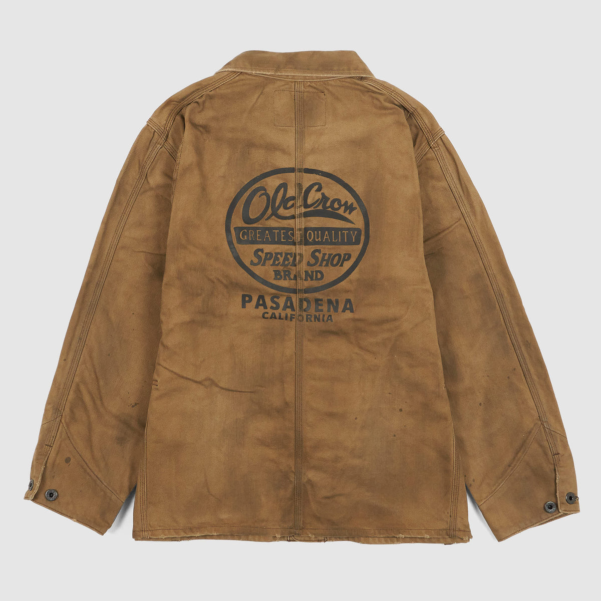 Old Crow Speed Shop by Glad Hand &amp; Co. Vintage Look Overall Work Jacket
